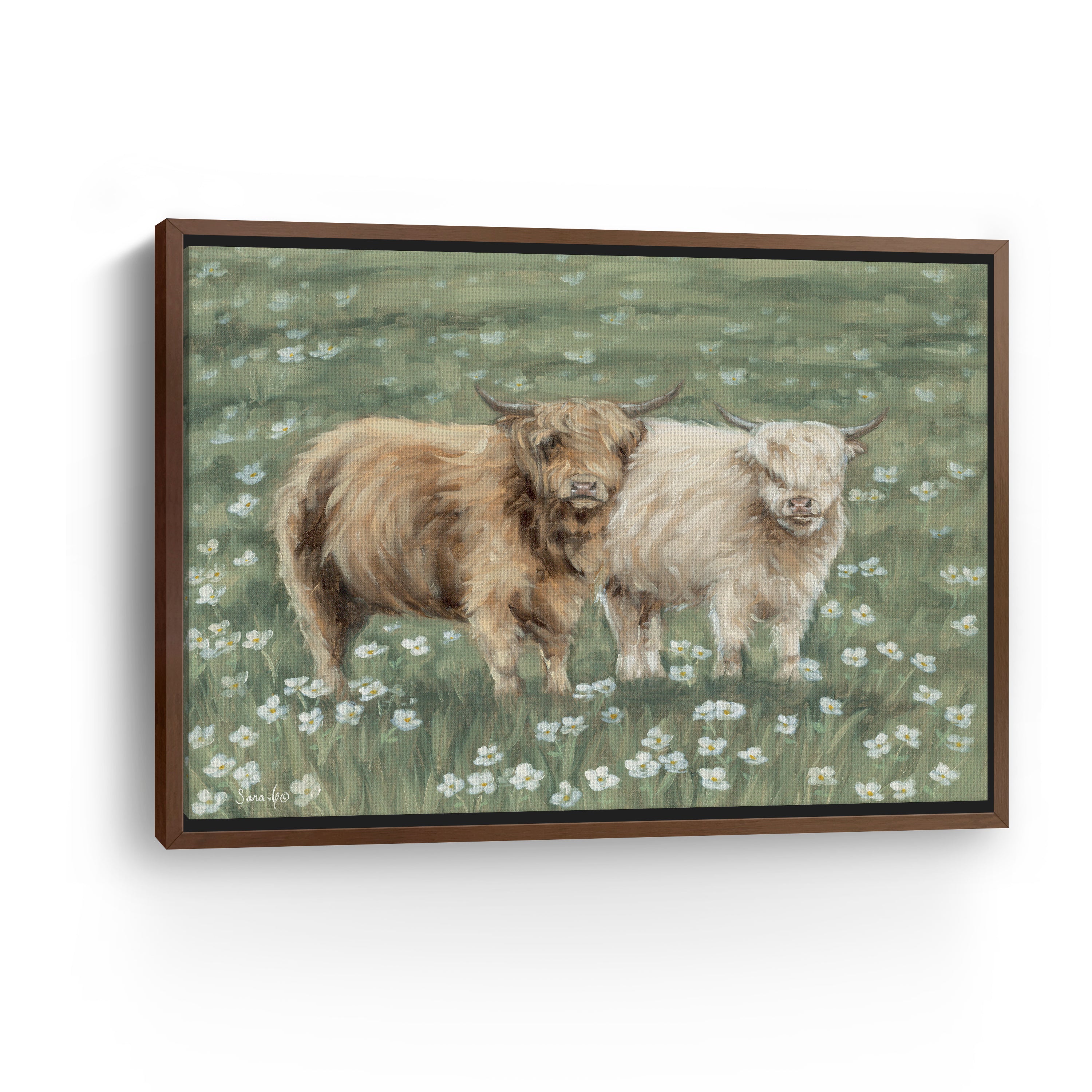 Annye and Lola Canvas Giclee