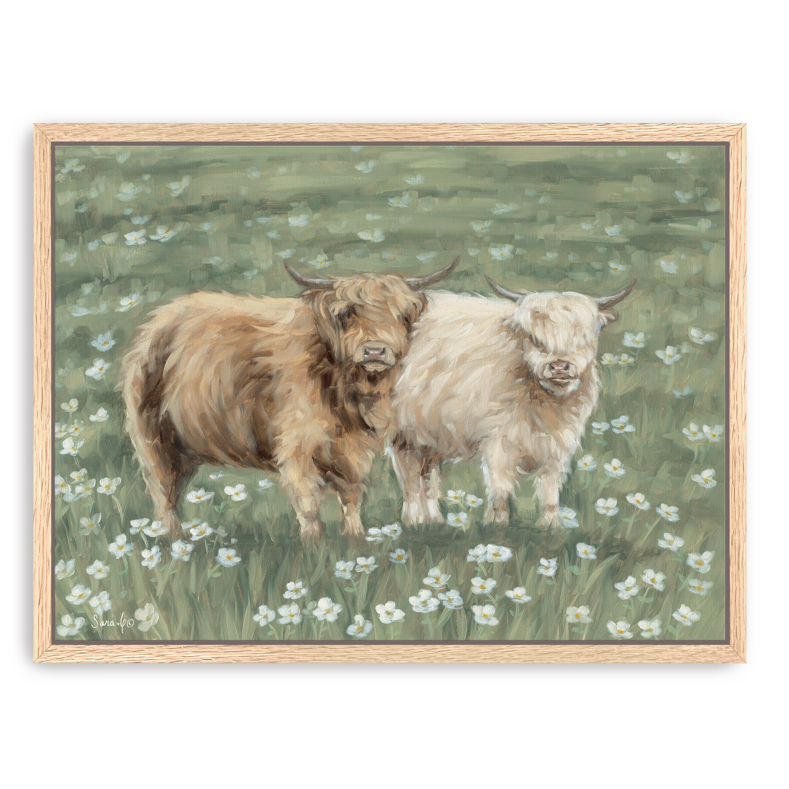 Annye and Lola Canvas Giclee