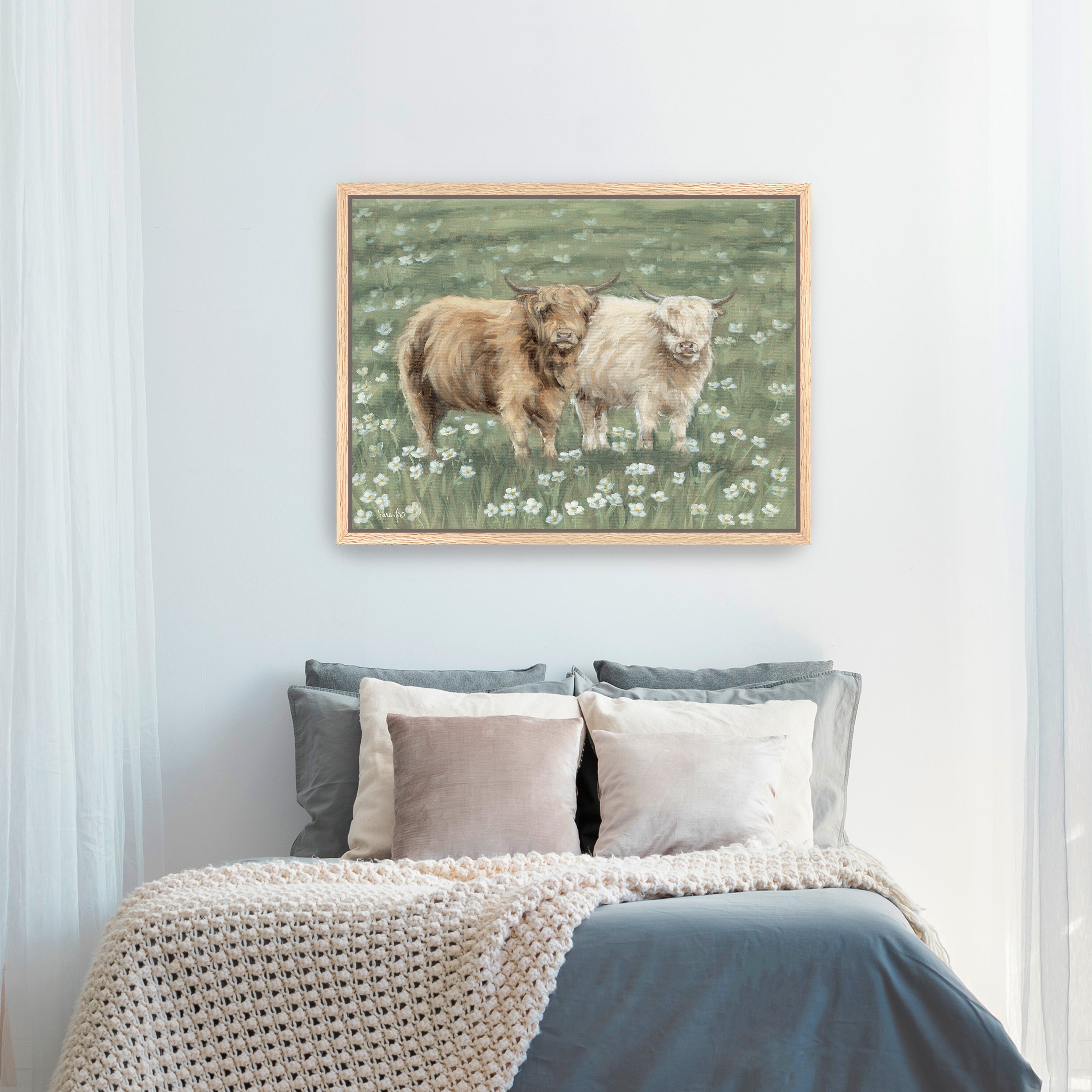 Annye and Lola Canvas Giclee