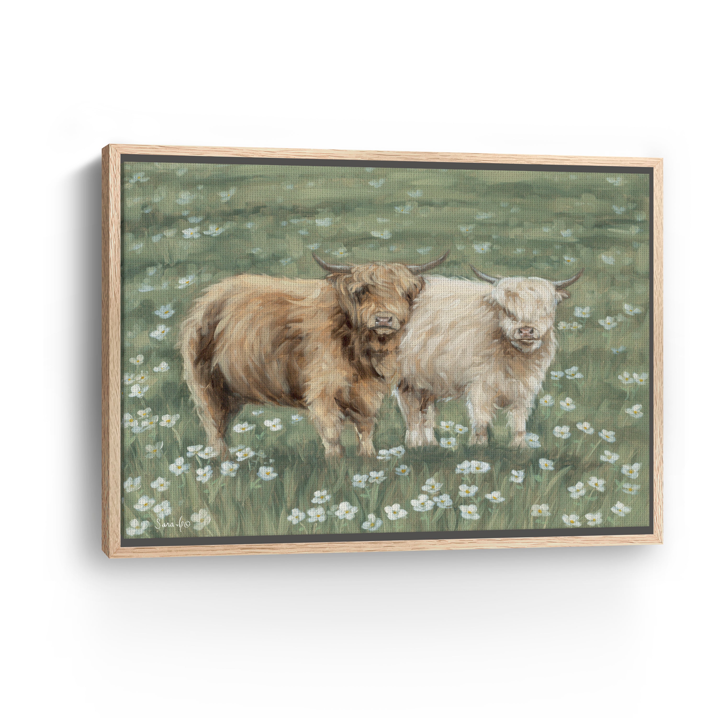 Annye and Lola Canvas Giclee