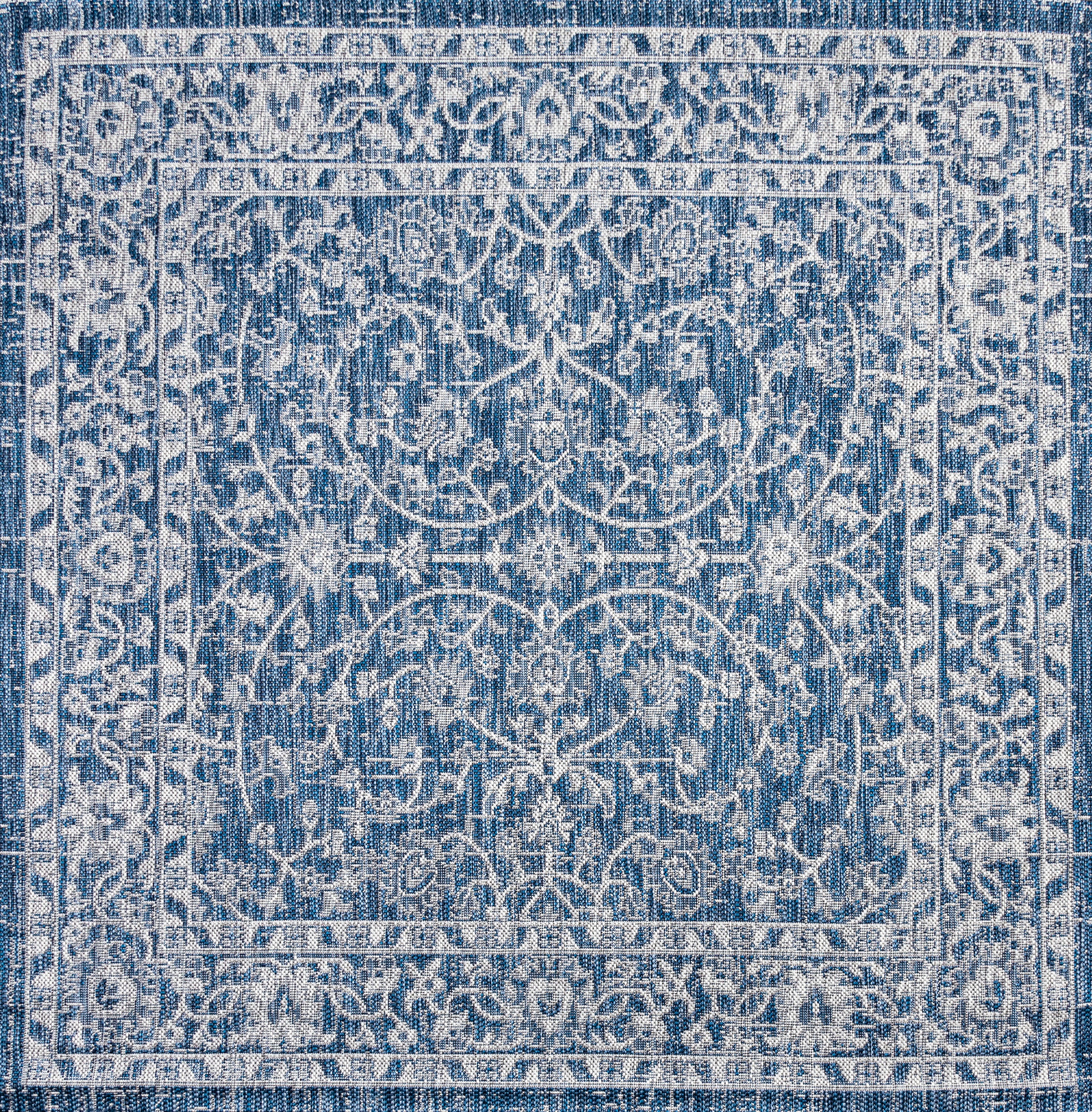 Palazzo Vine and Border Textured Weave Indoor/Outdoor Area Rug