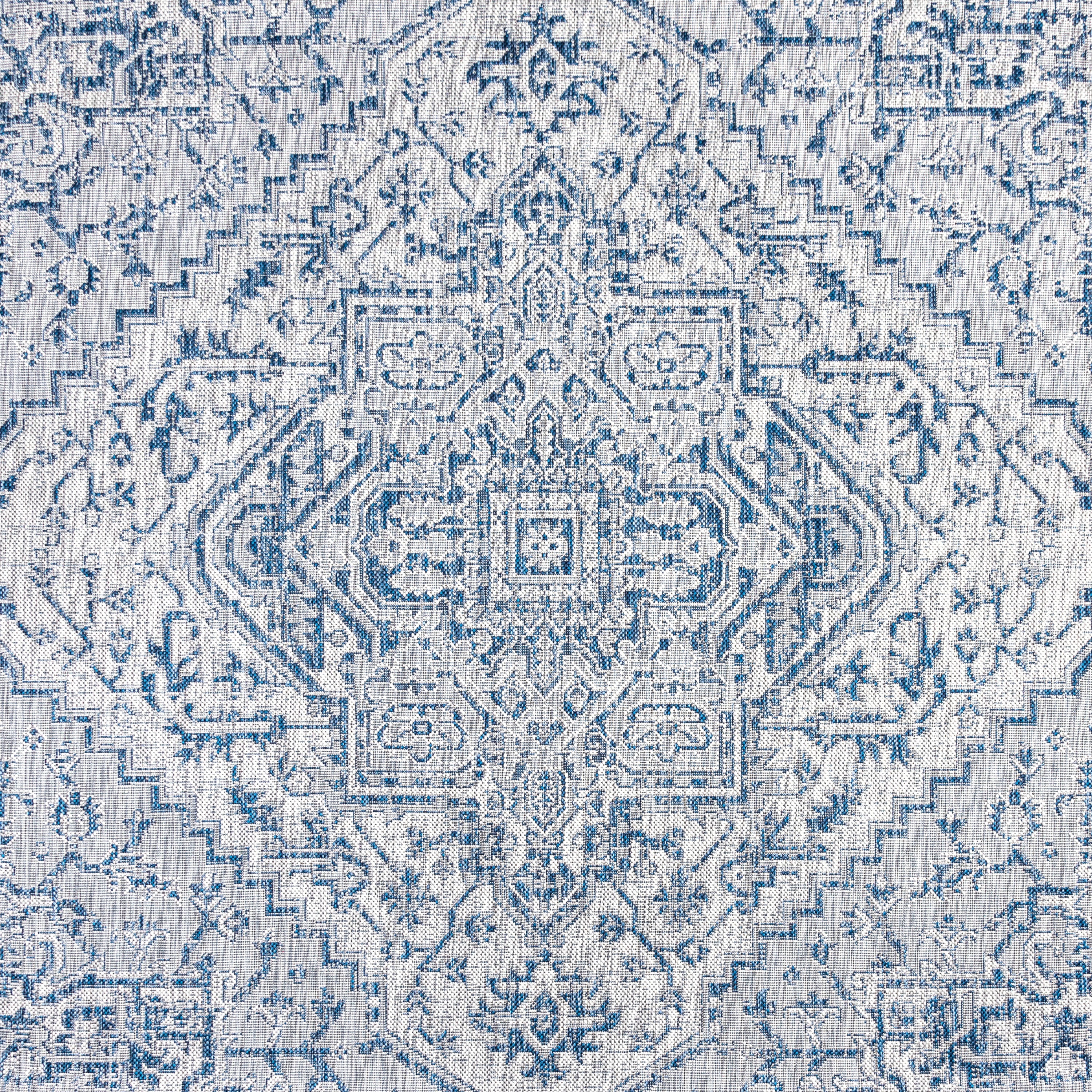 Estrella Bohemian Medallion Textured Weave Indoor/Outdoor Area Rug - Pier 1
