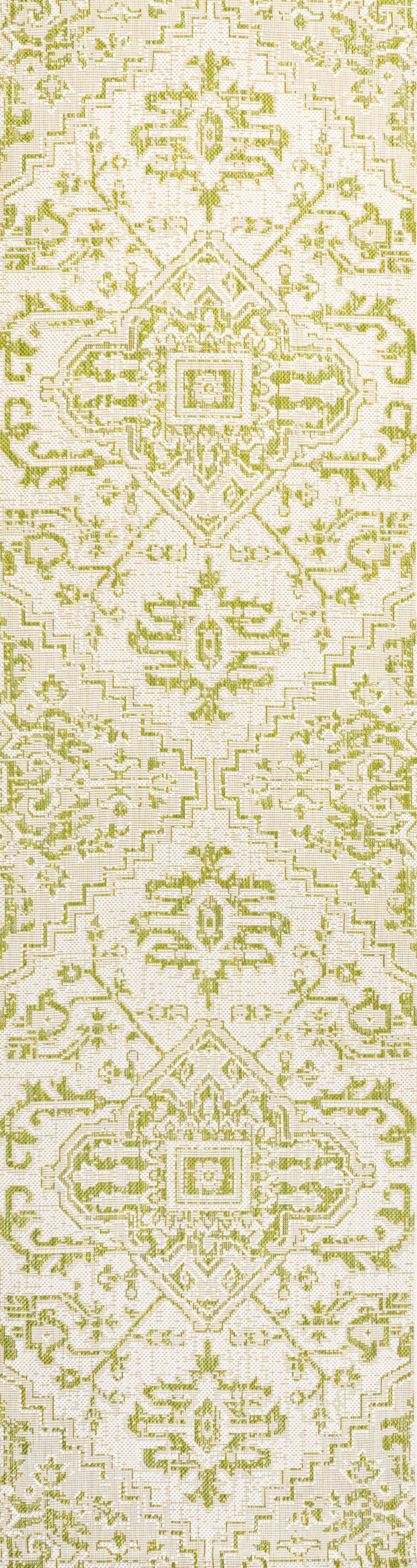 Estrella Bohemian Medallion Textured Weave Indoor/Outdoor Area Rug