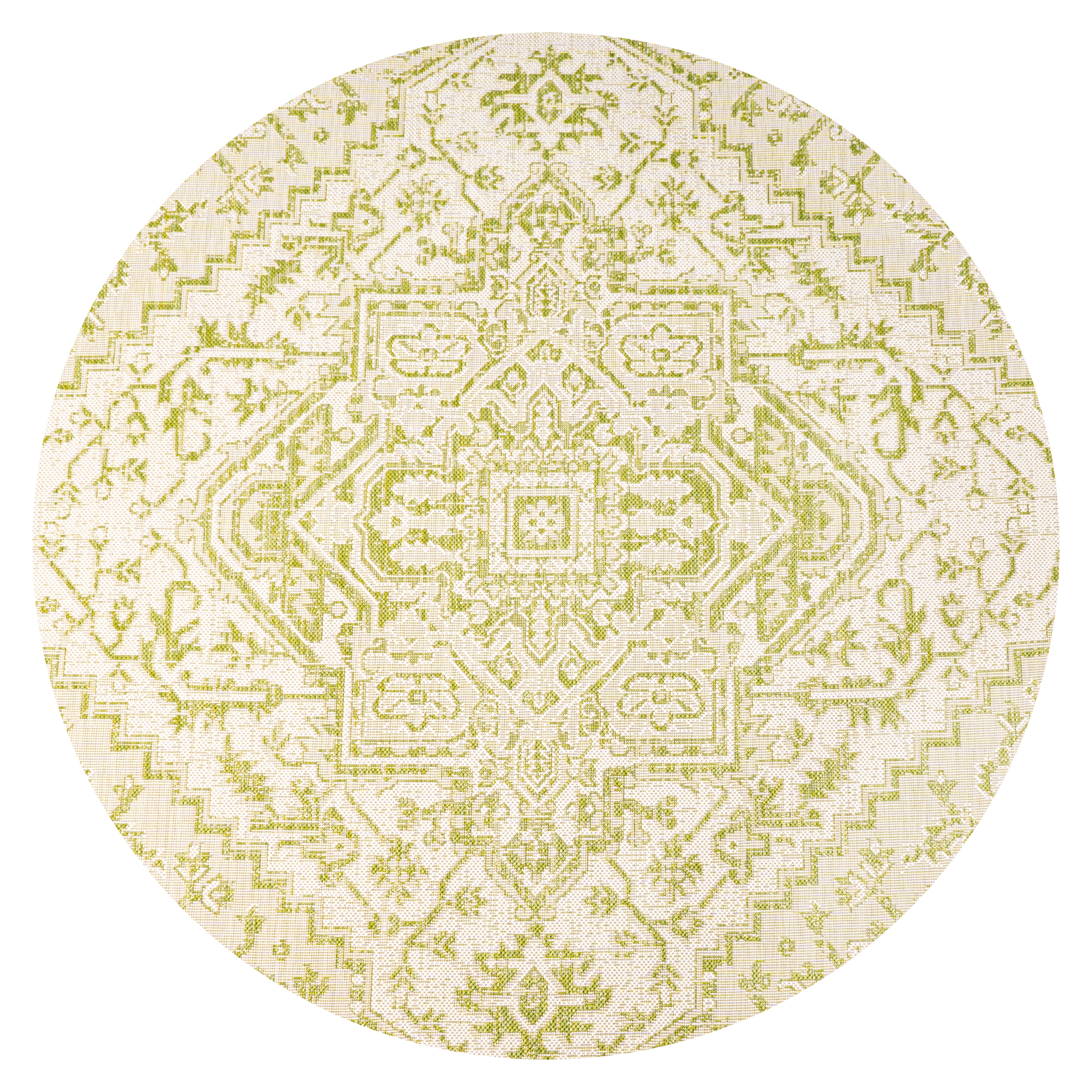 Estrella Bohemian Medallion Textured Weave Indoor/Outdoor Area Rug