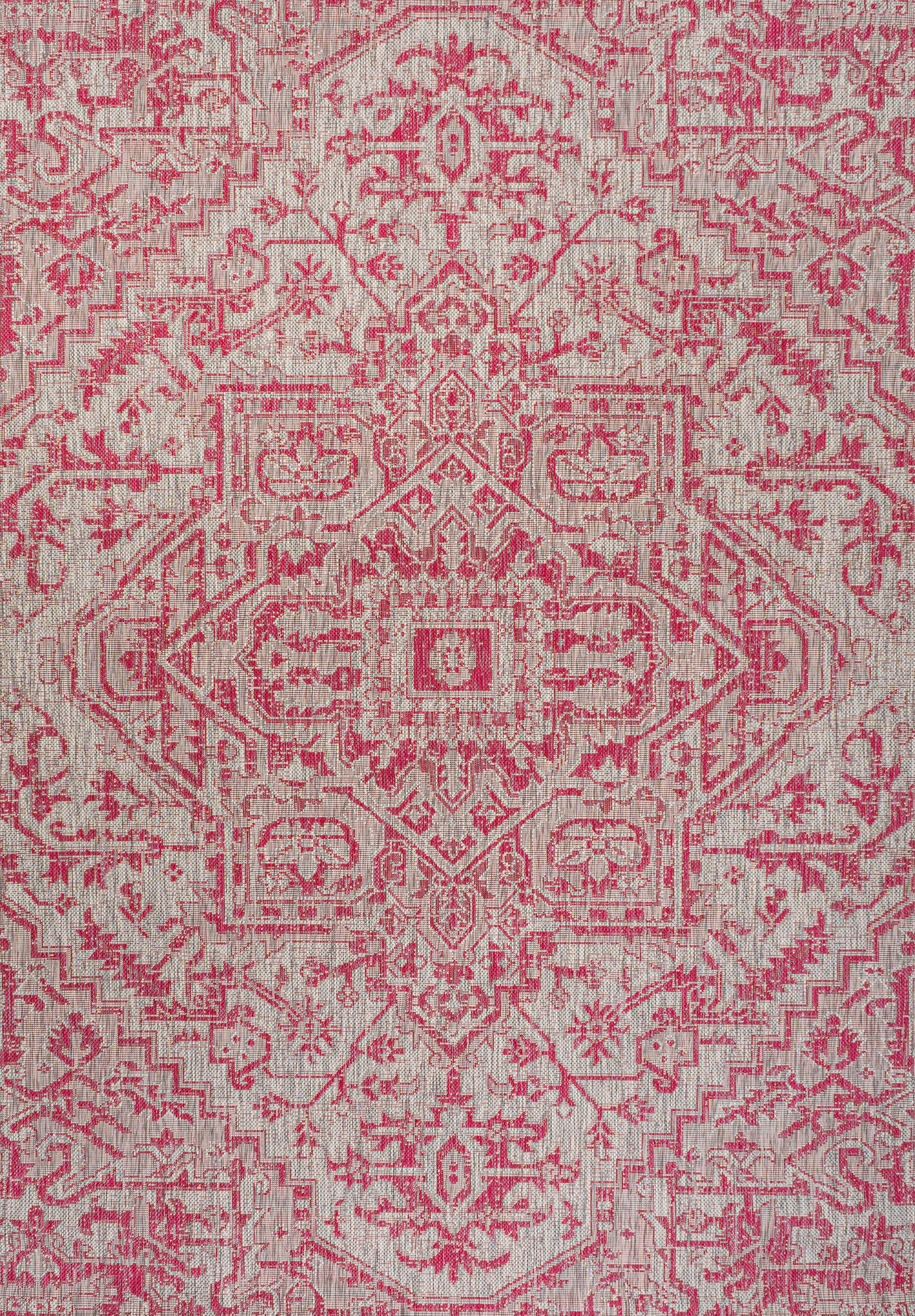 Estrella Bohemian Medallion Textured Weave Indoor/Outdoor Area Rug - Pier 1