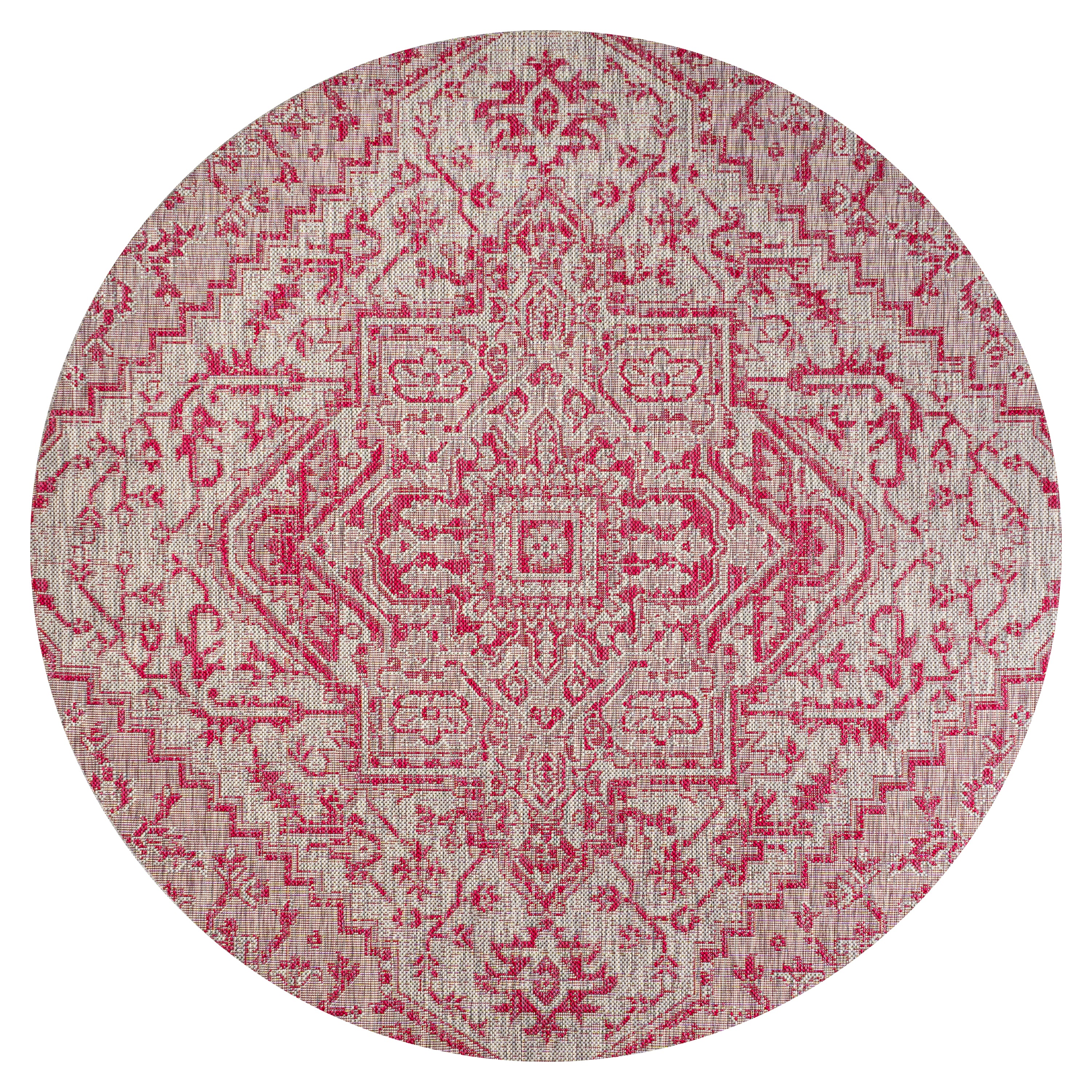 Estrella Bohemian Medallion Textured Weave Indoor/Outdoor Area Rug - Pier 1