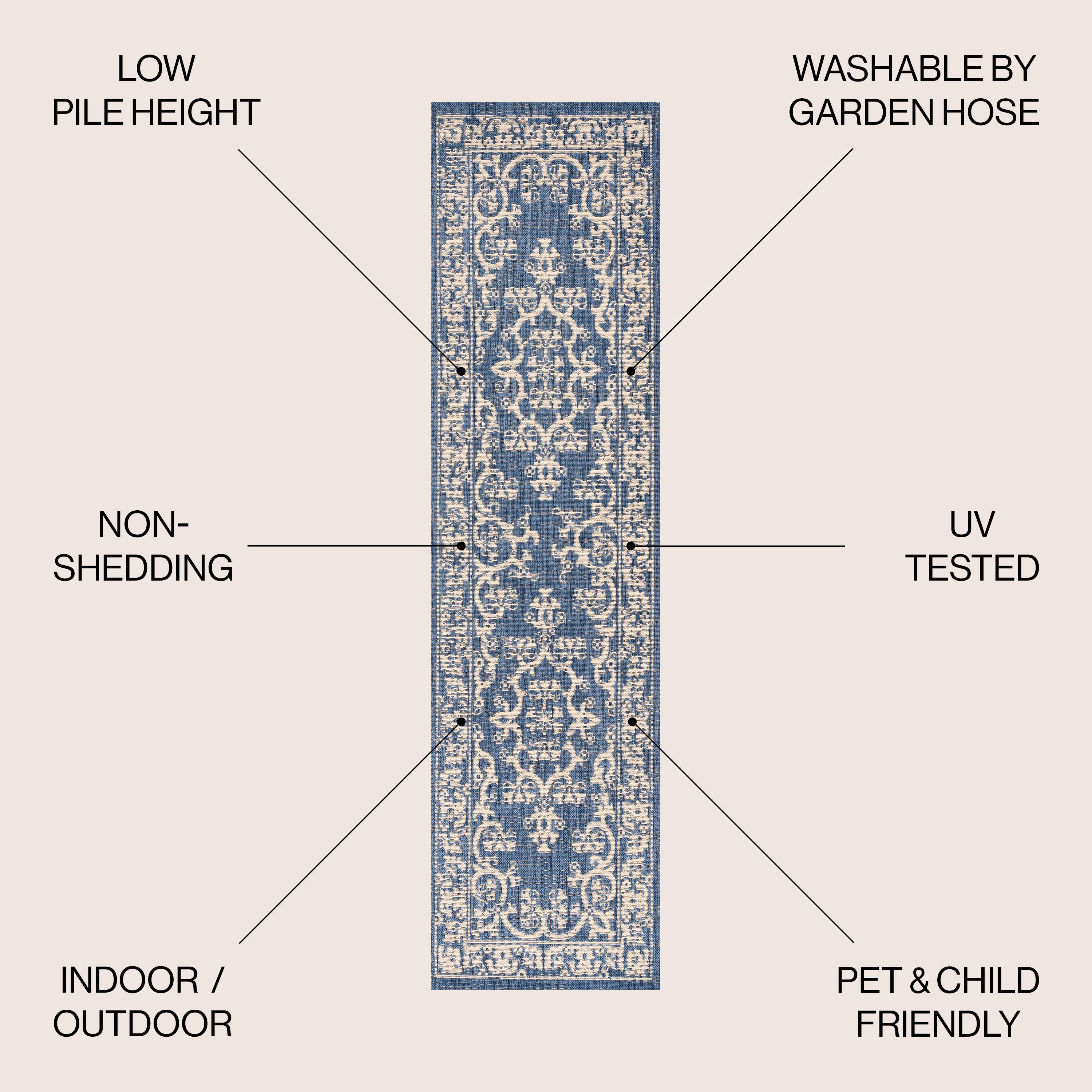 Galon Filigree Indoor/Outdoor Area Rug