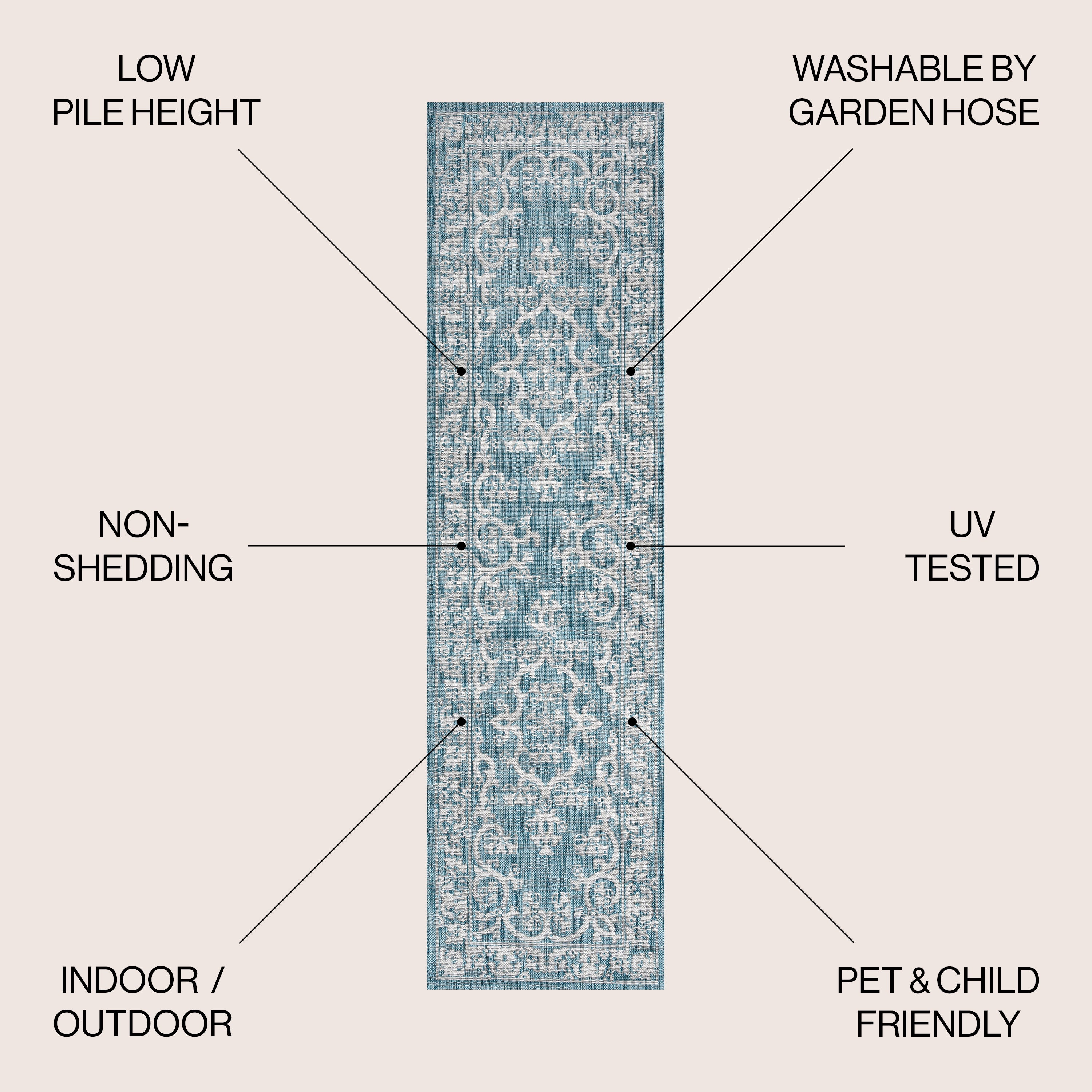 Galon Filigree Indoor/Outdoor Area Rug