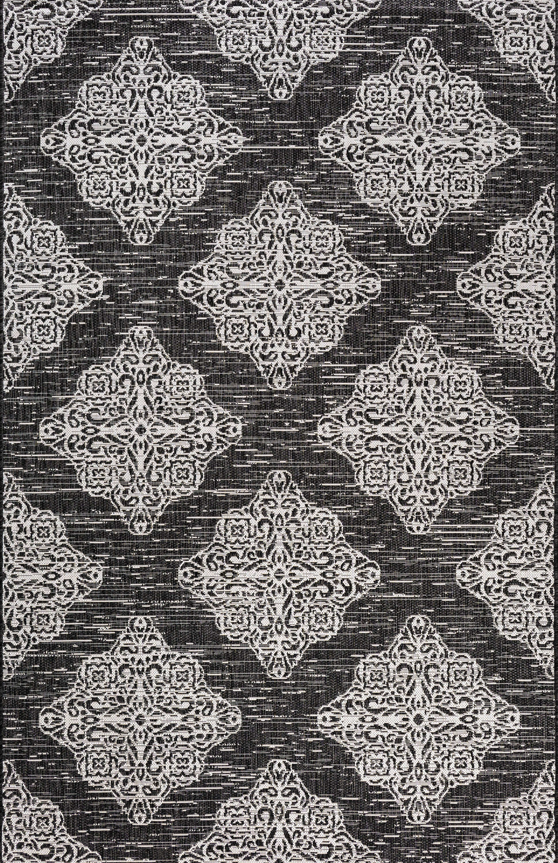 Tuscany Ornate Medallions Indoor/Outdoor Area Rug