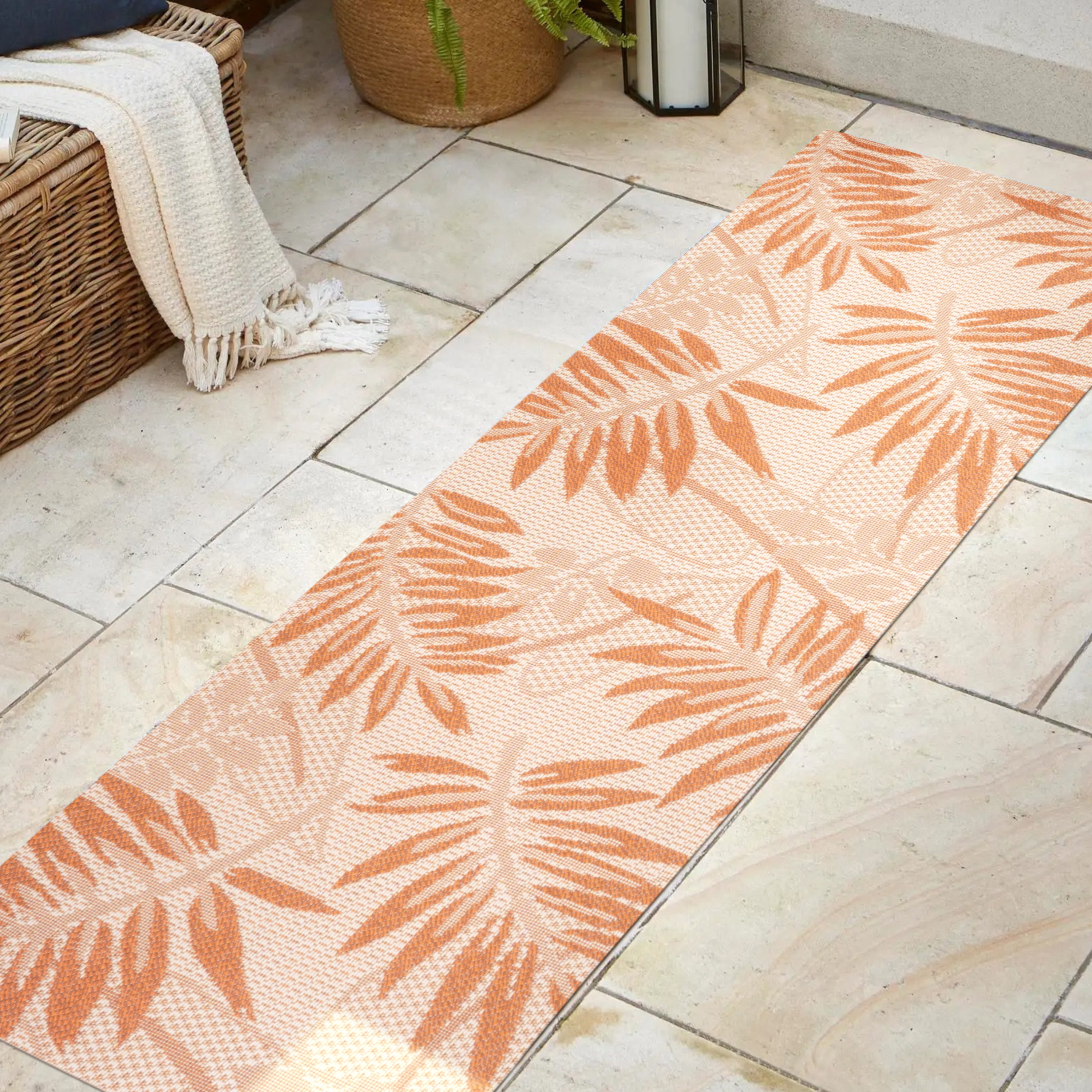 Havana Tropical Palm Leaf Indoor/Outdoor Area Rug