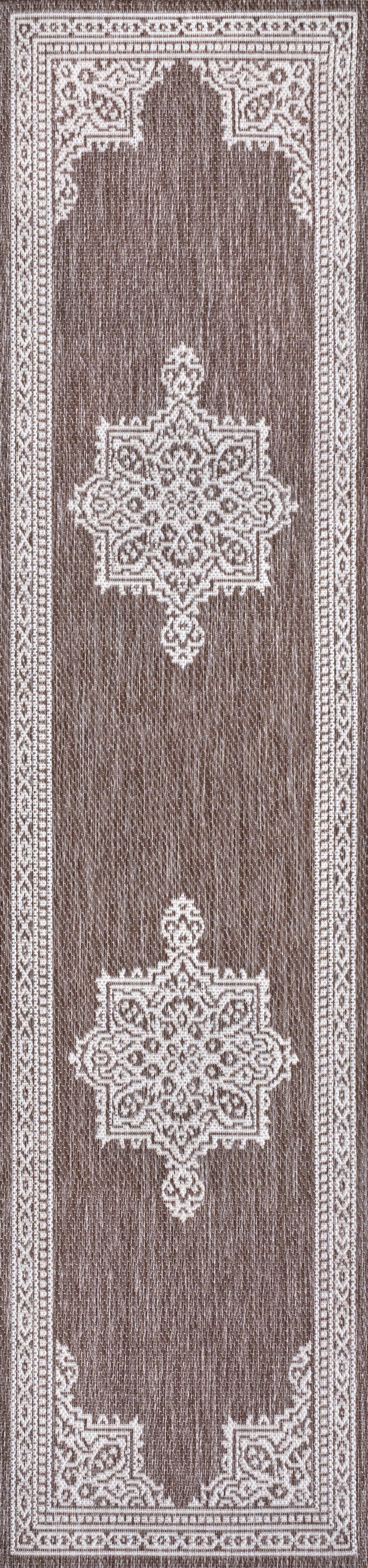 Arden Vintage Casual Medallion Indoor/Outdoor Area Rug