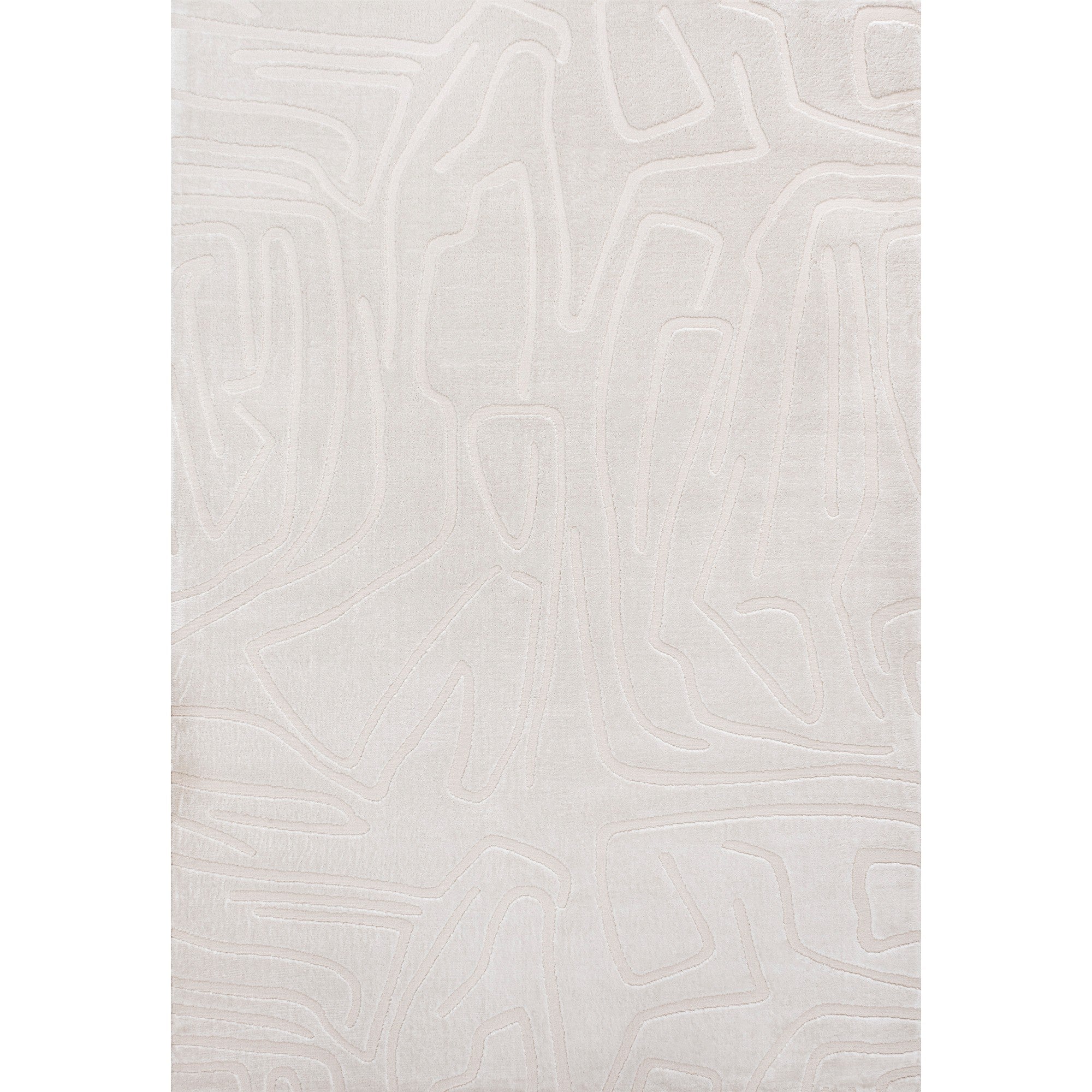 Alcina Modern Scandinavian Graphic Lines High-Low Area Rug