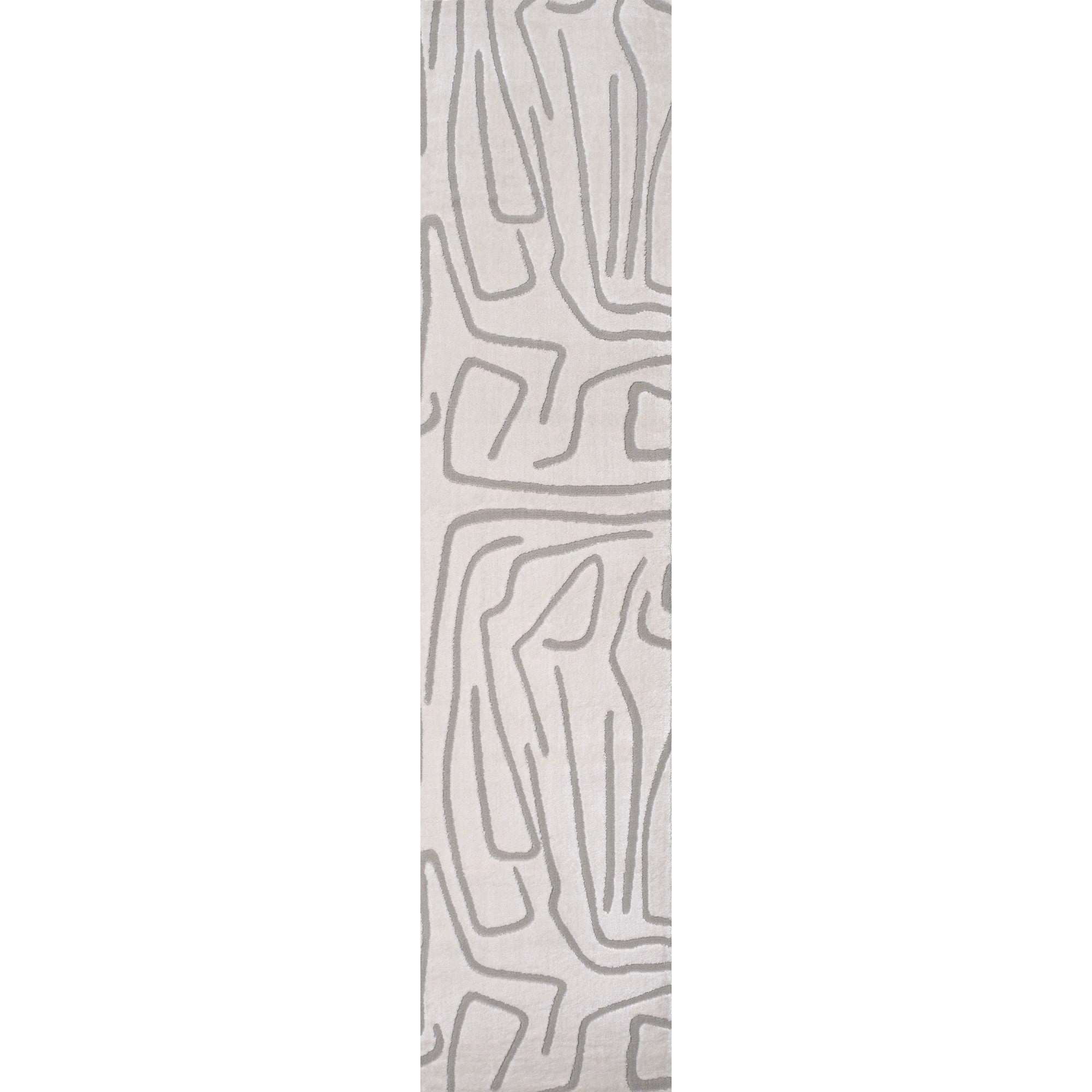 Alcina Modern Scandinavian Graphic Lines High-Low Area Rug