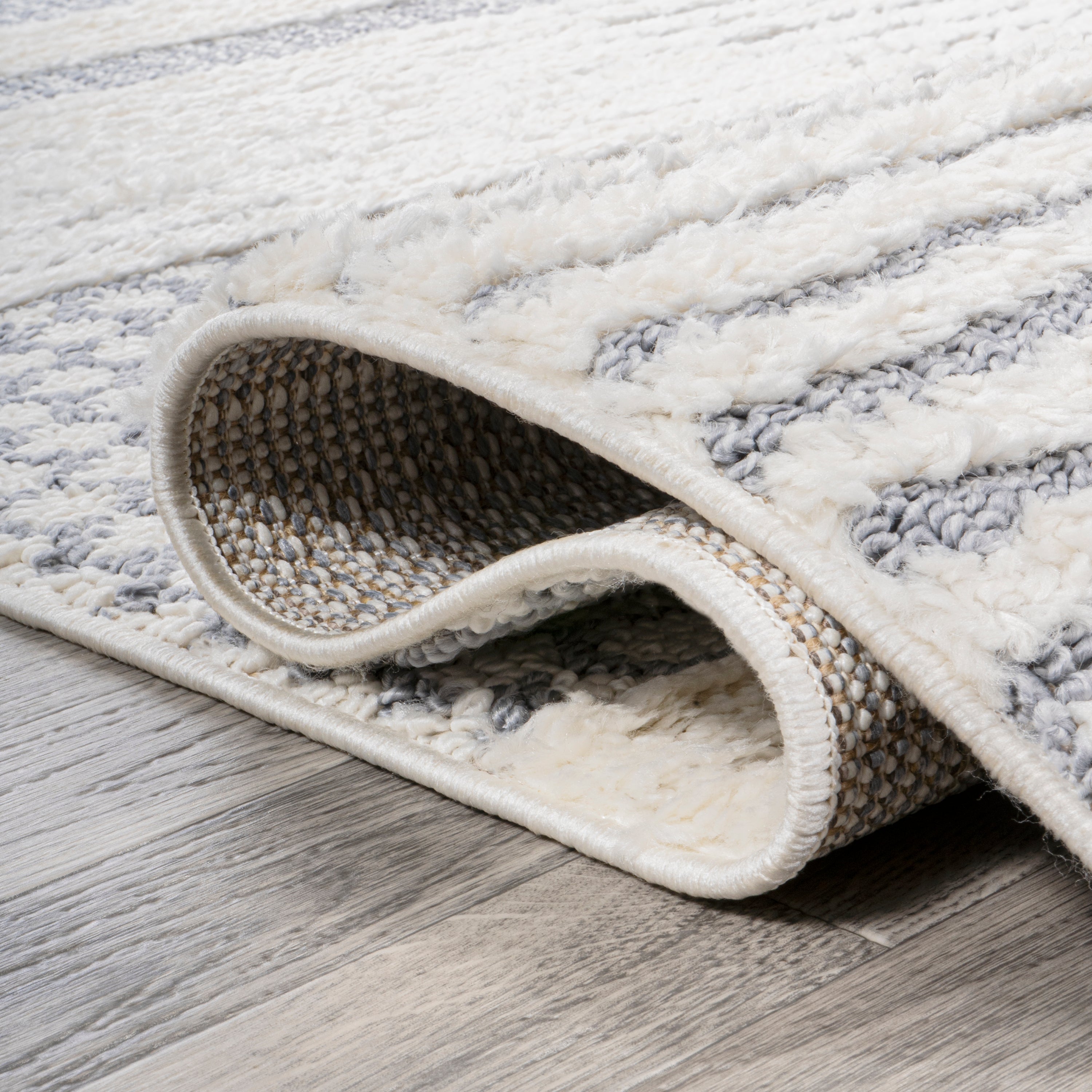 Kerstin Geometric High-Low Area Rug