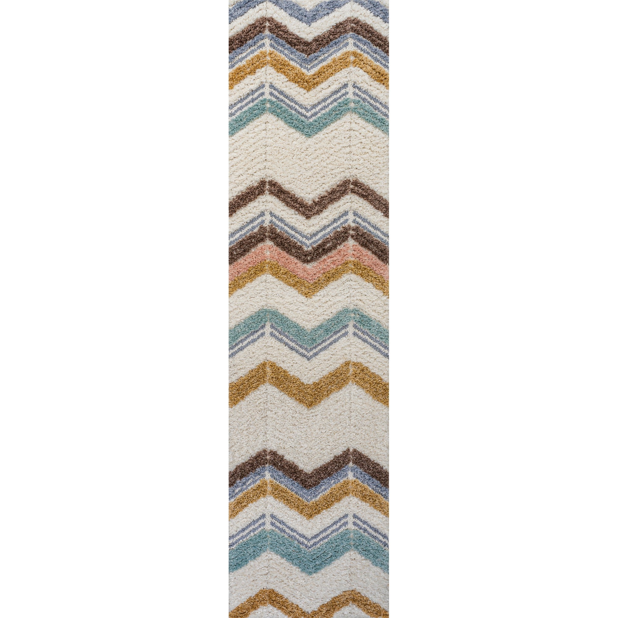 Elin Chevron High-Low Area Rug