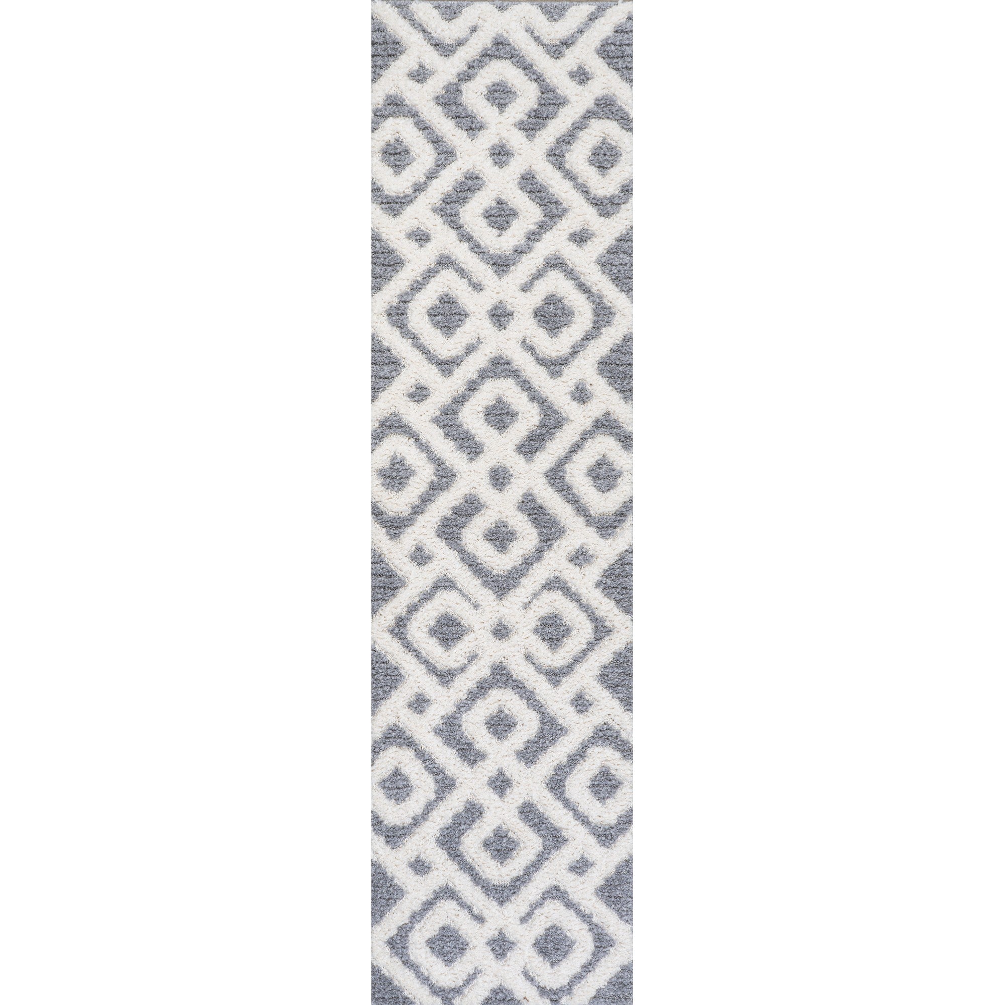 Astrid Retro Trellis High-Low Area Rug