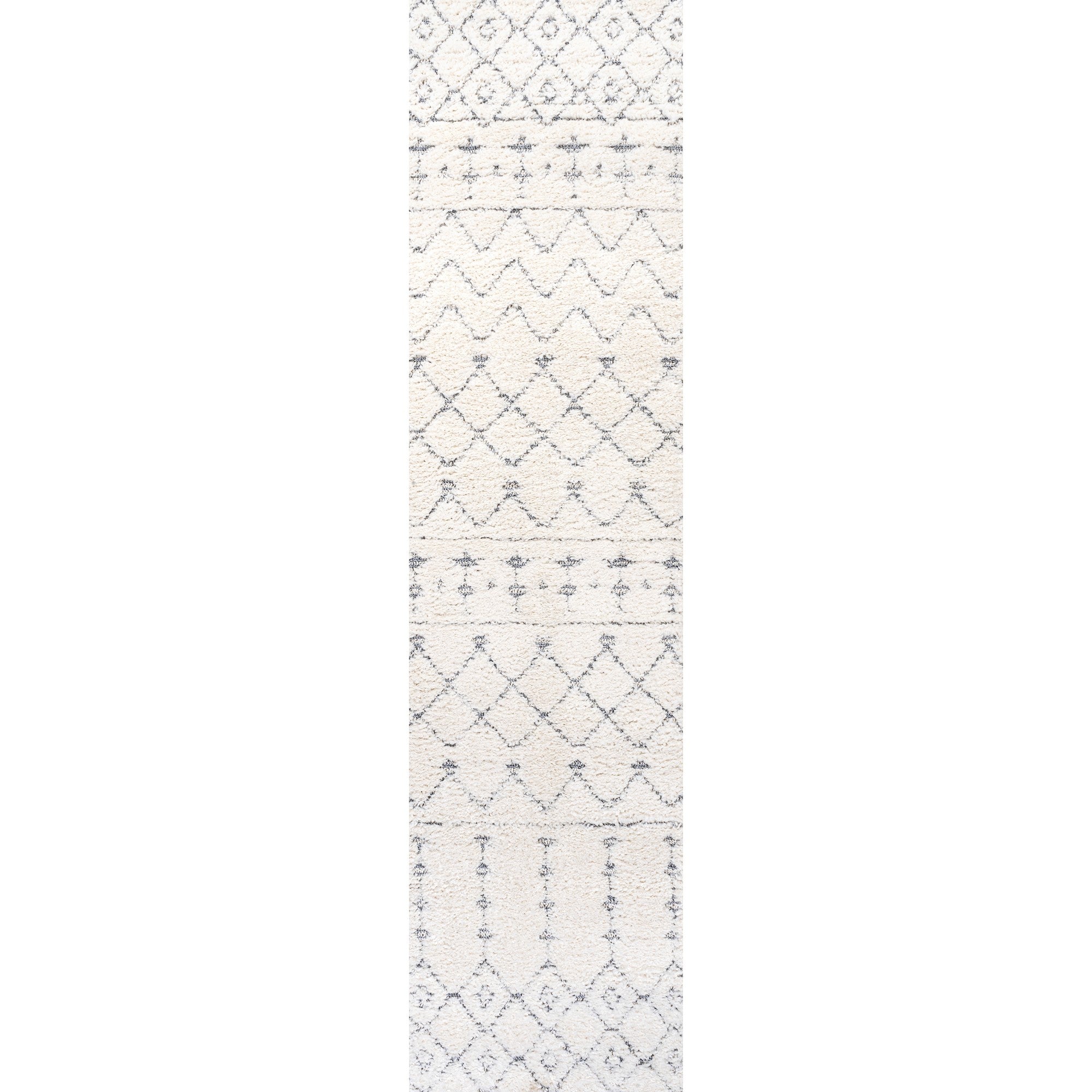 Pia Moroccan Trellis Plush Carved Area Rug