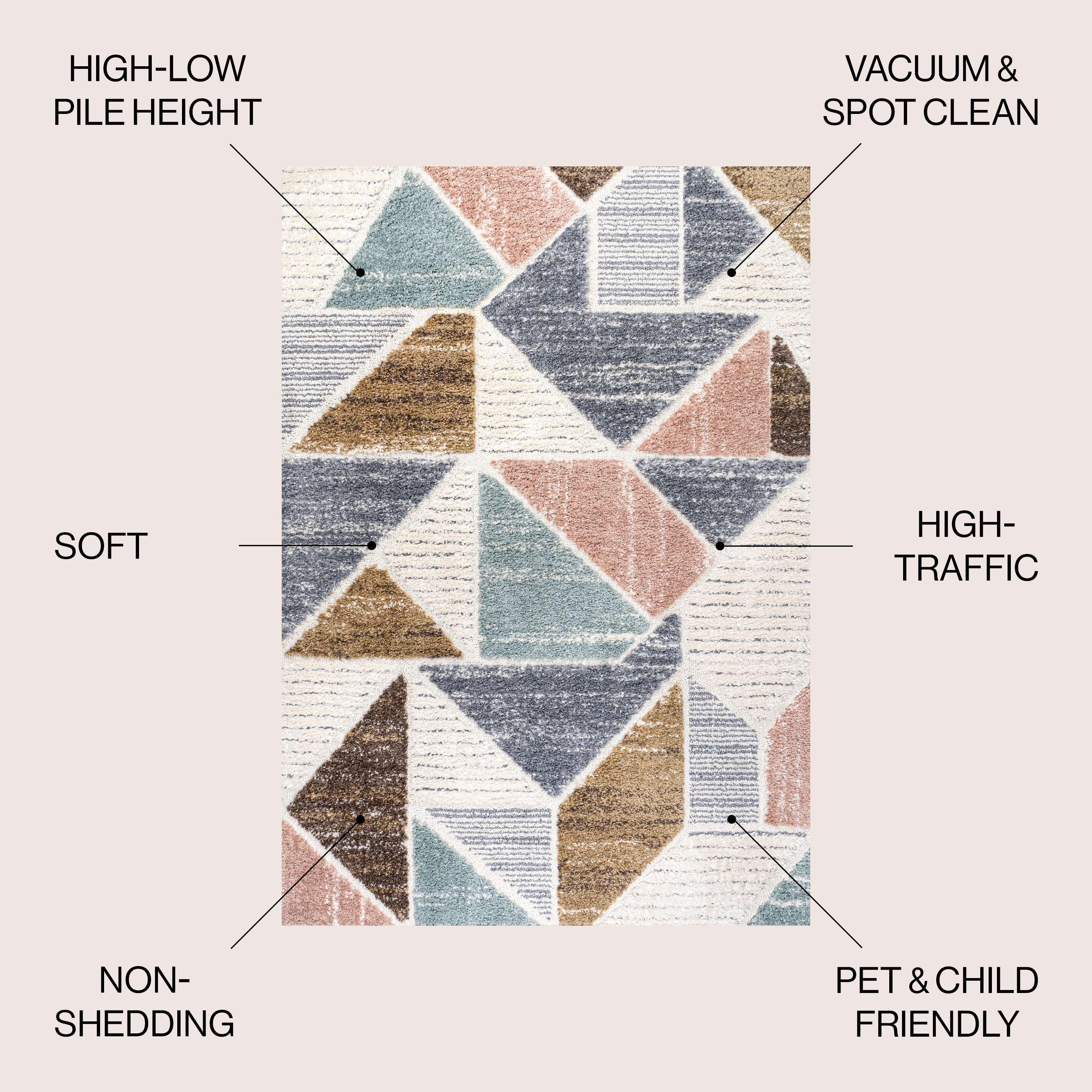 Aileen Geometric Scandi Colorblock Carved
