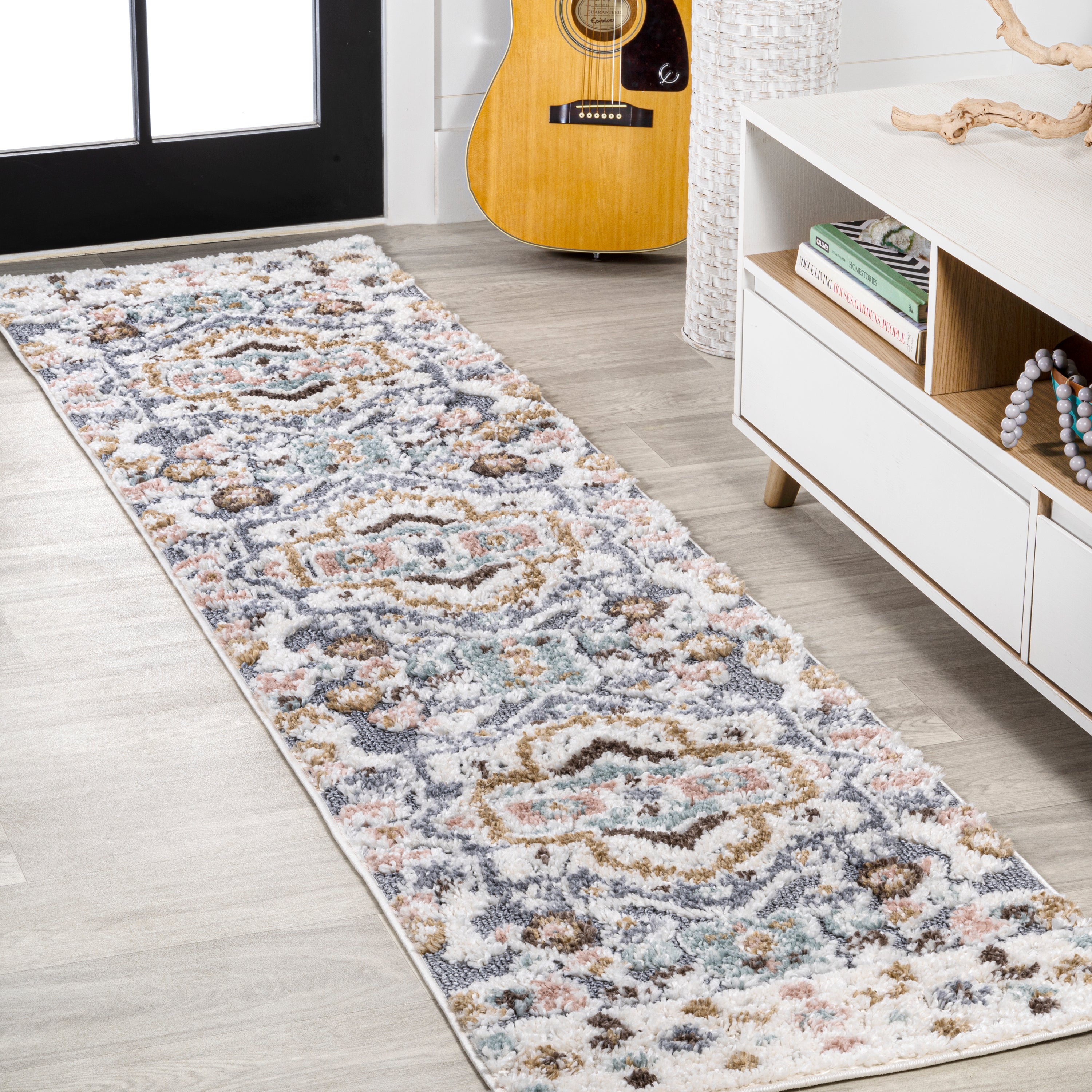 Aziza Persian Medallion High-Low Rug