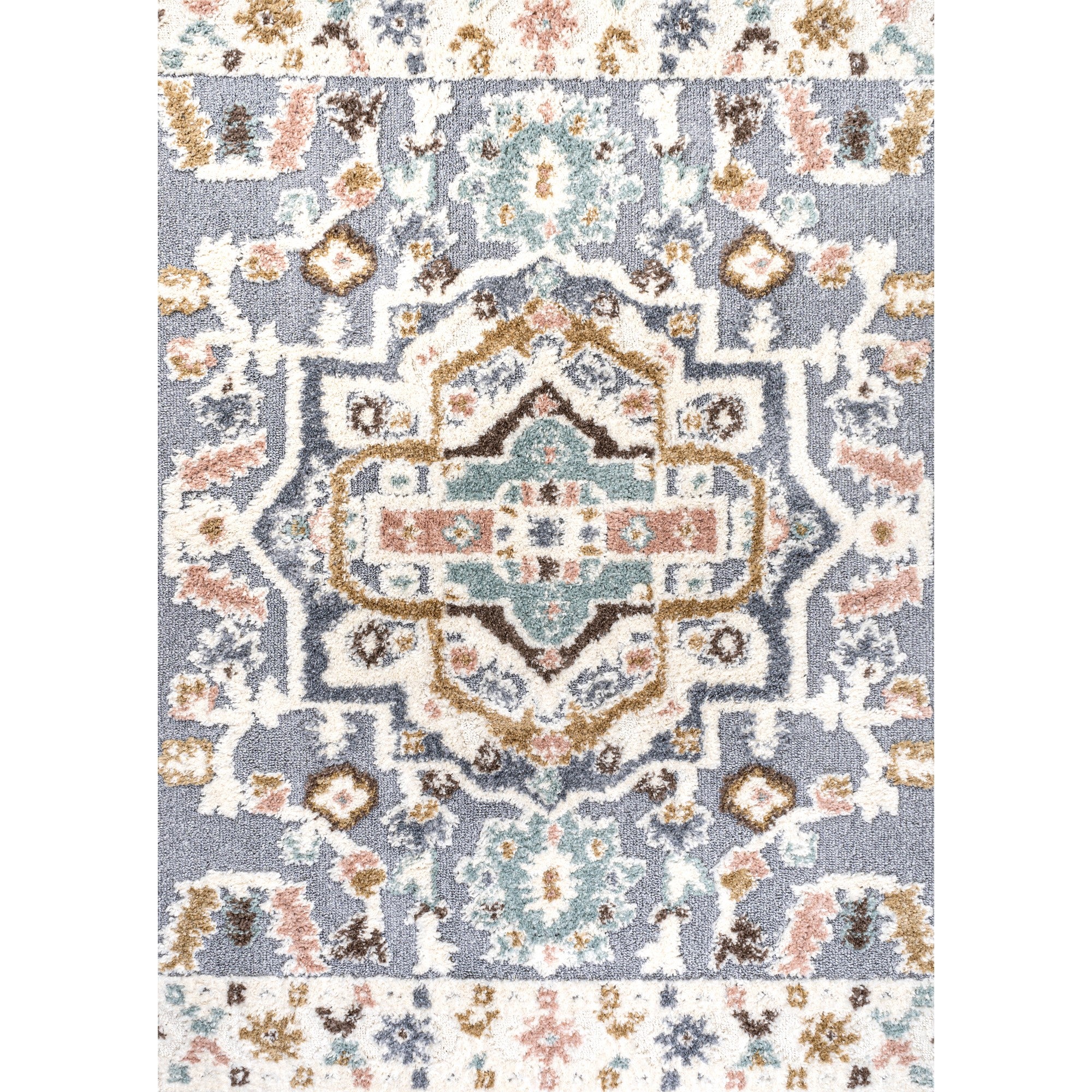 Aziza Persian Medallion High-Low Rug