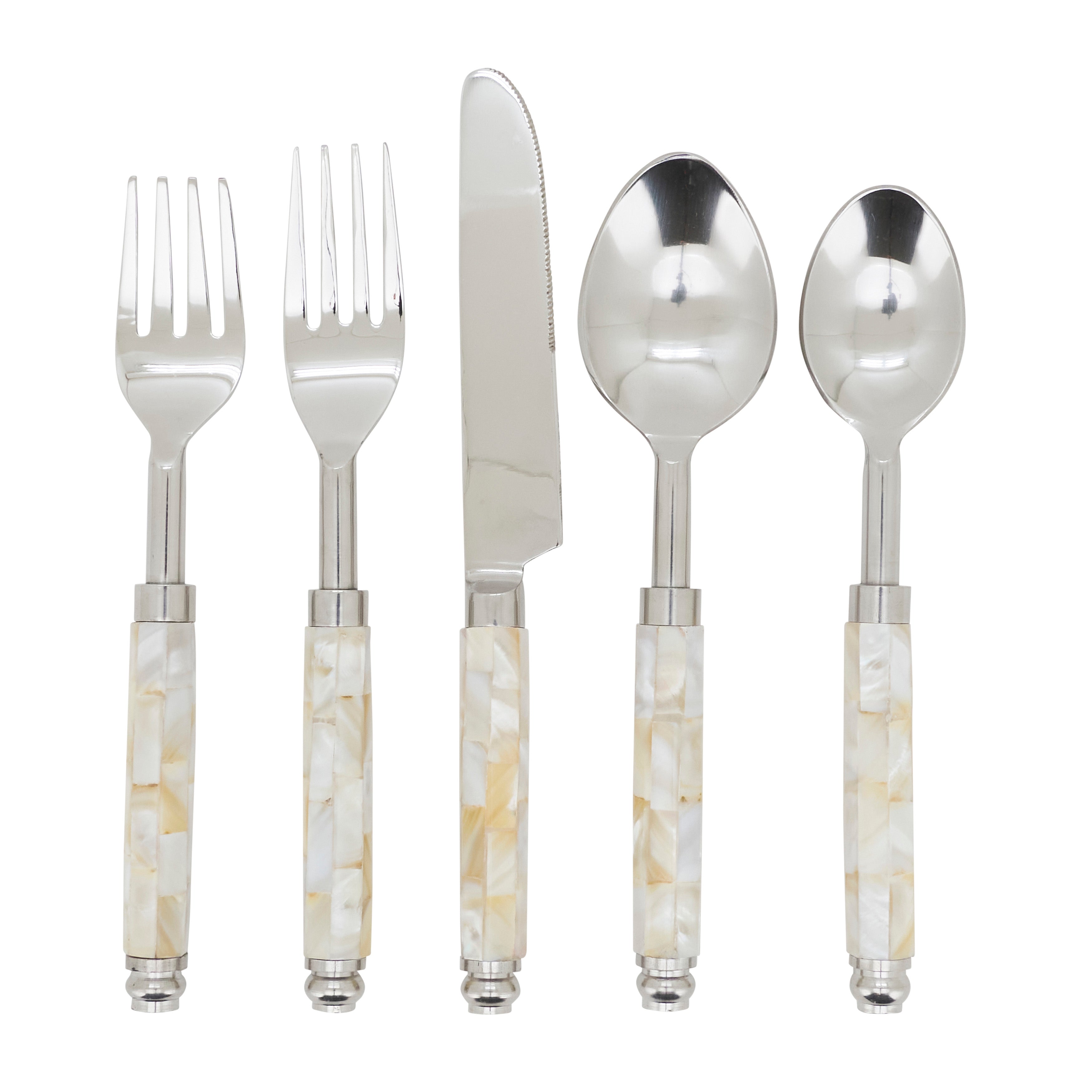 Mother-of-Pearl 5-Piece Flatware Set