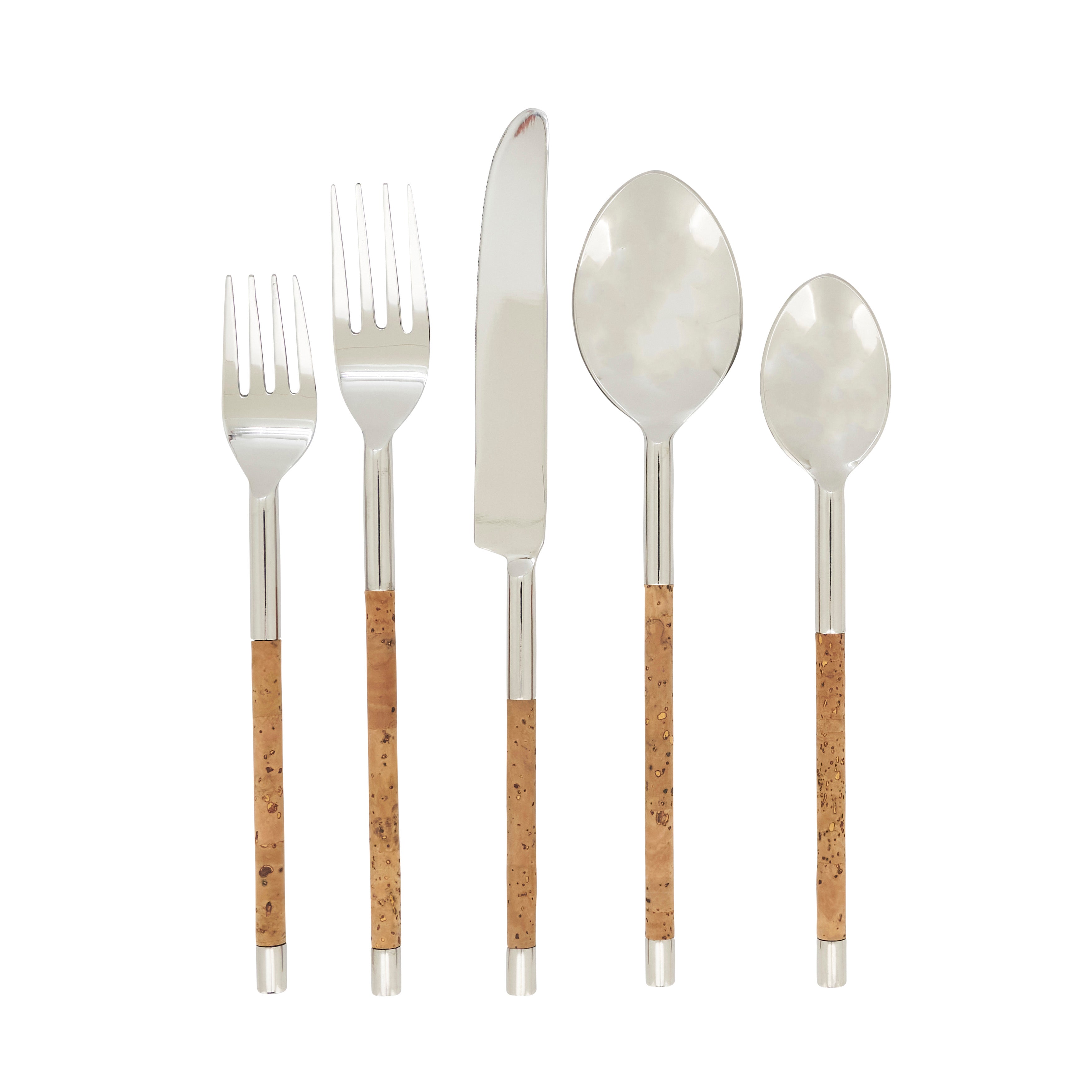 Artisan Cork-Handled Flatware Set