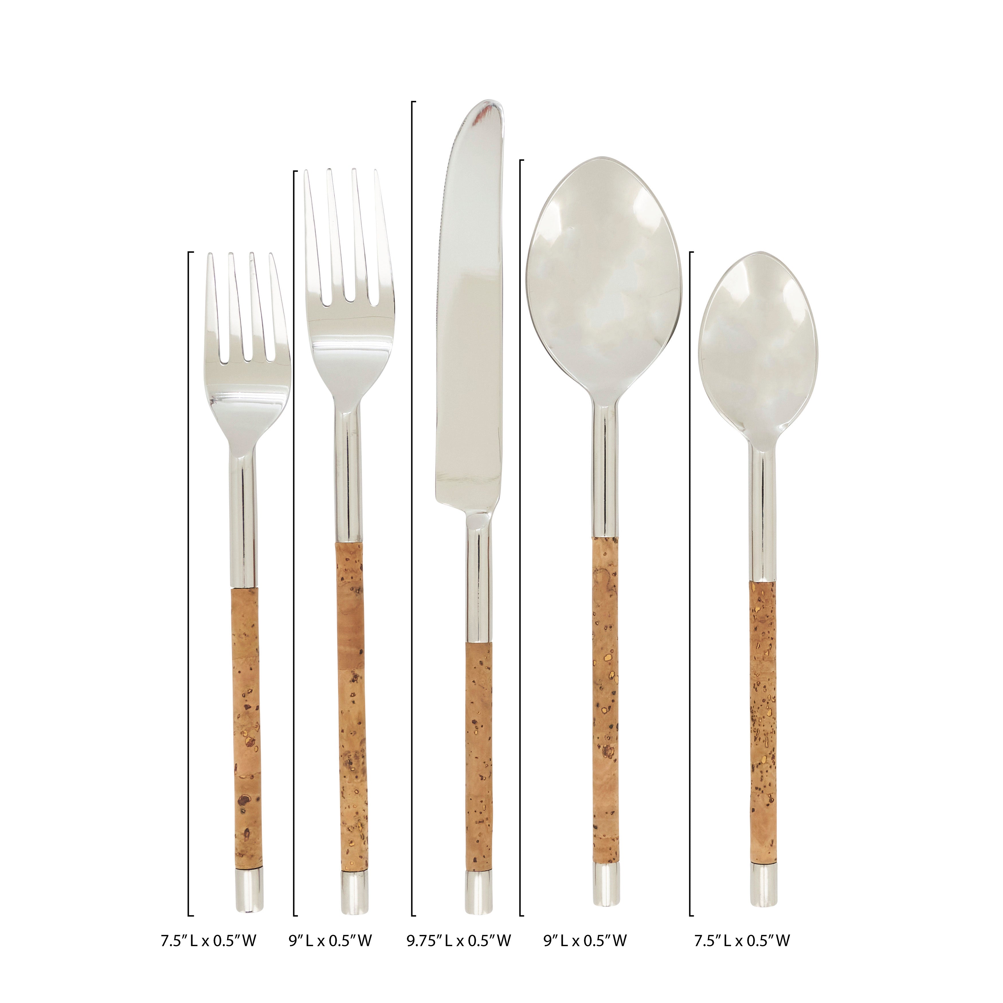 Artisan Cork-Handled Flatware Set