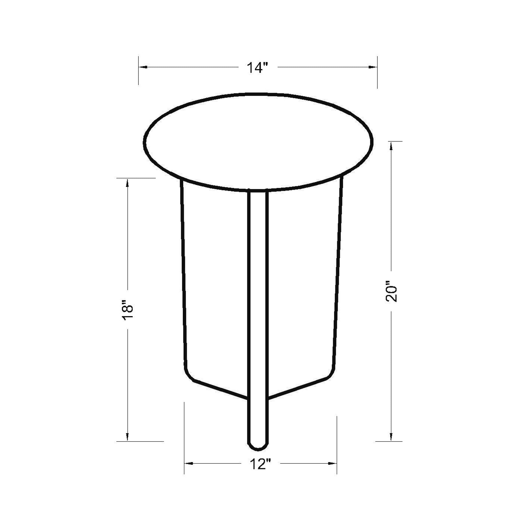 Armos Solid Wood Side Table