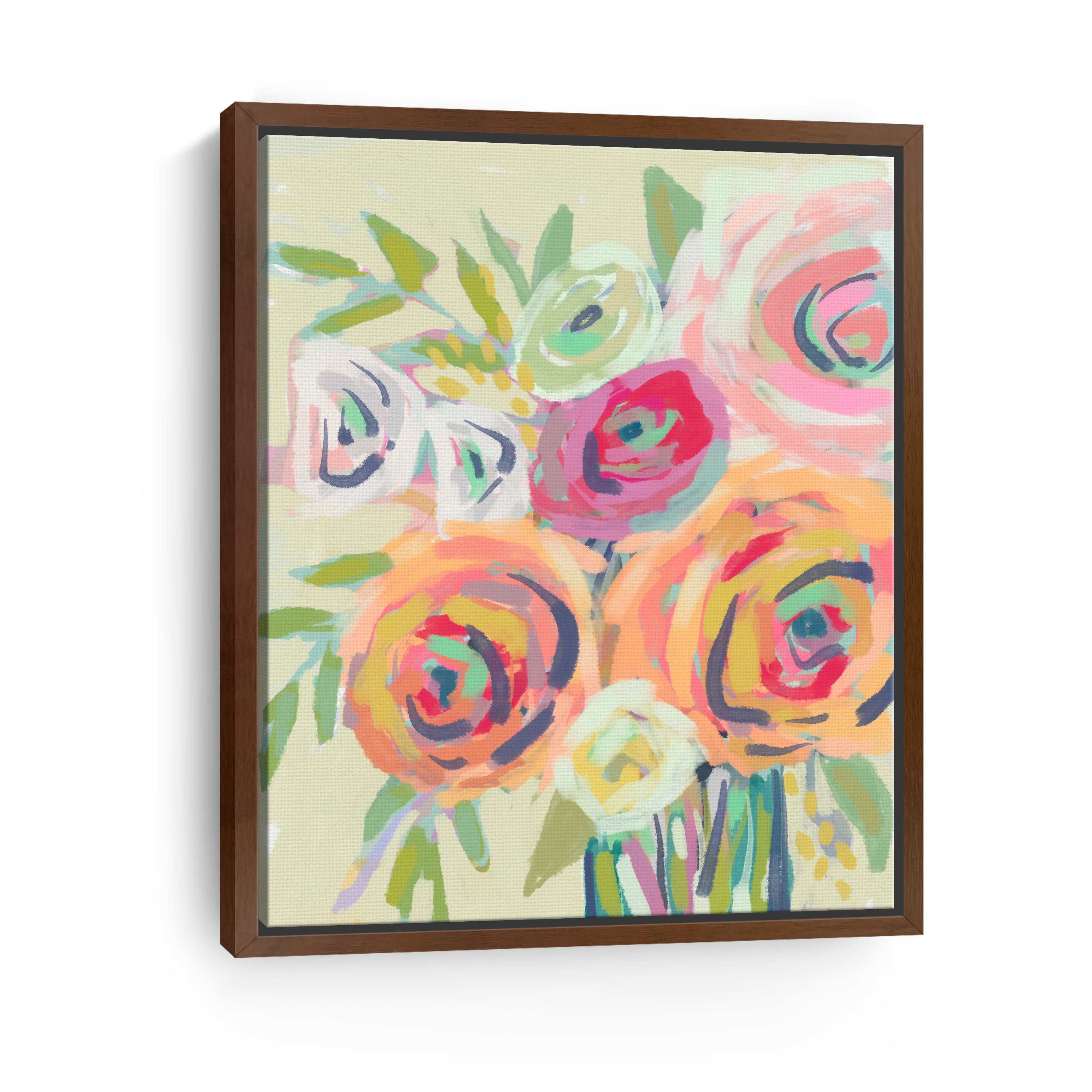Soft and Loose Bouquet Canvas Giclee