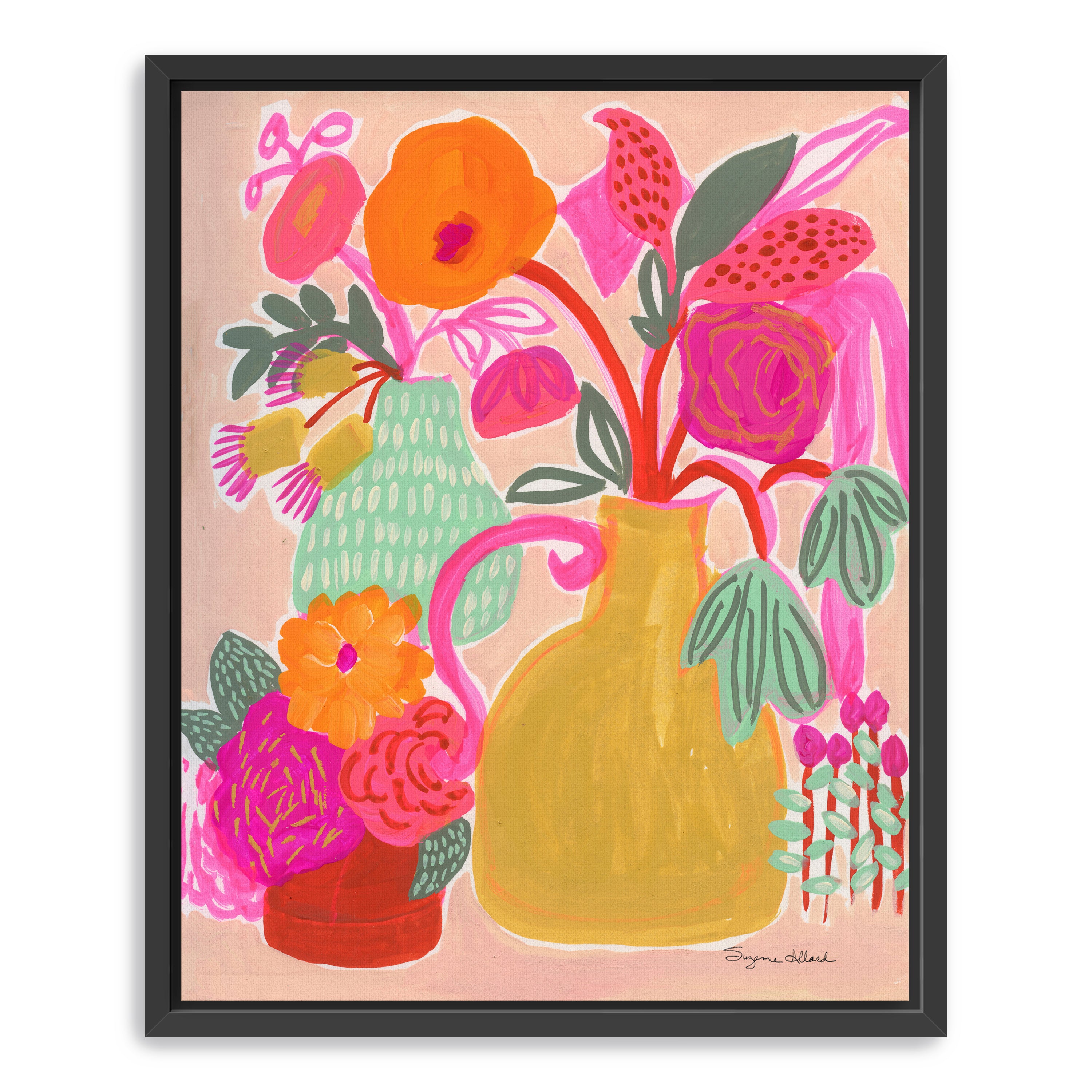 Triple Pot Fun Canvas Giclee
