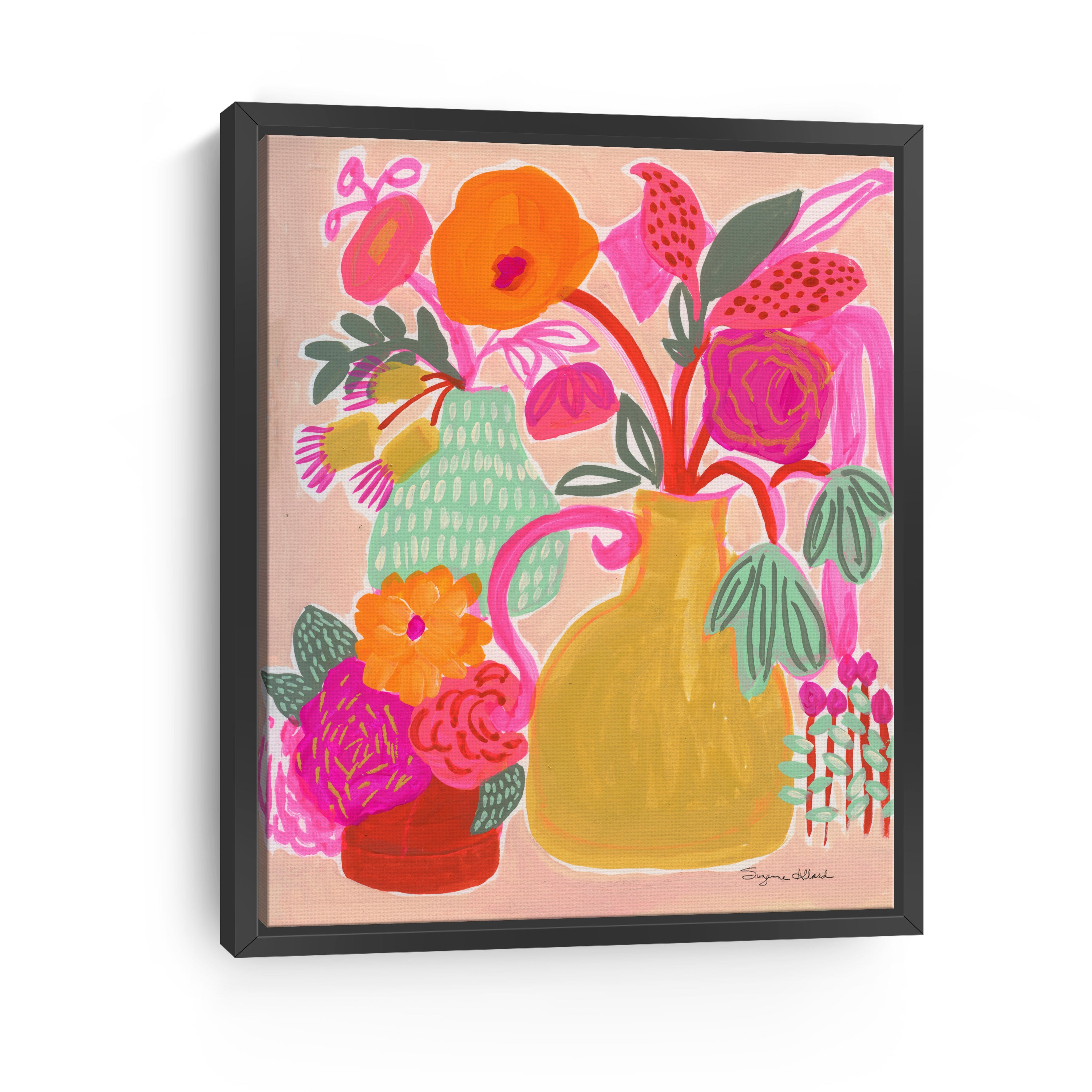 Triple Pot Fun Canvas Giclee