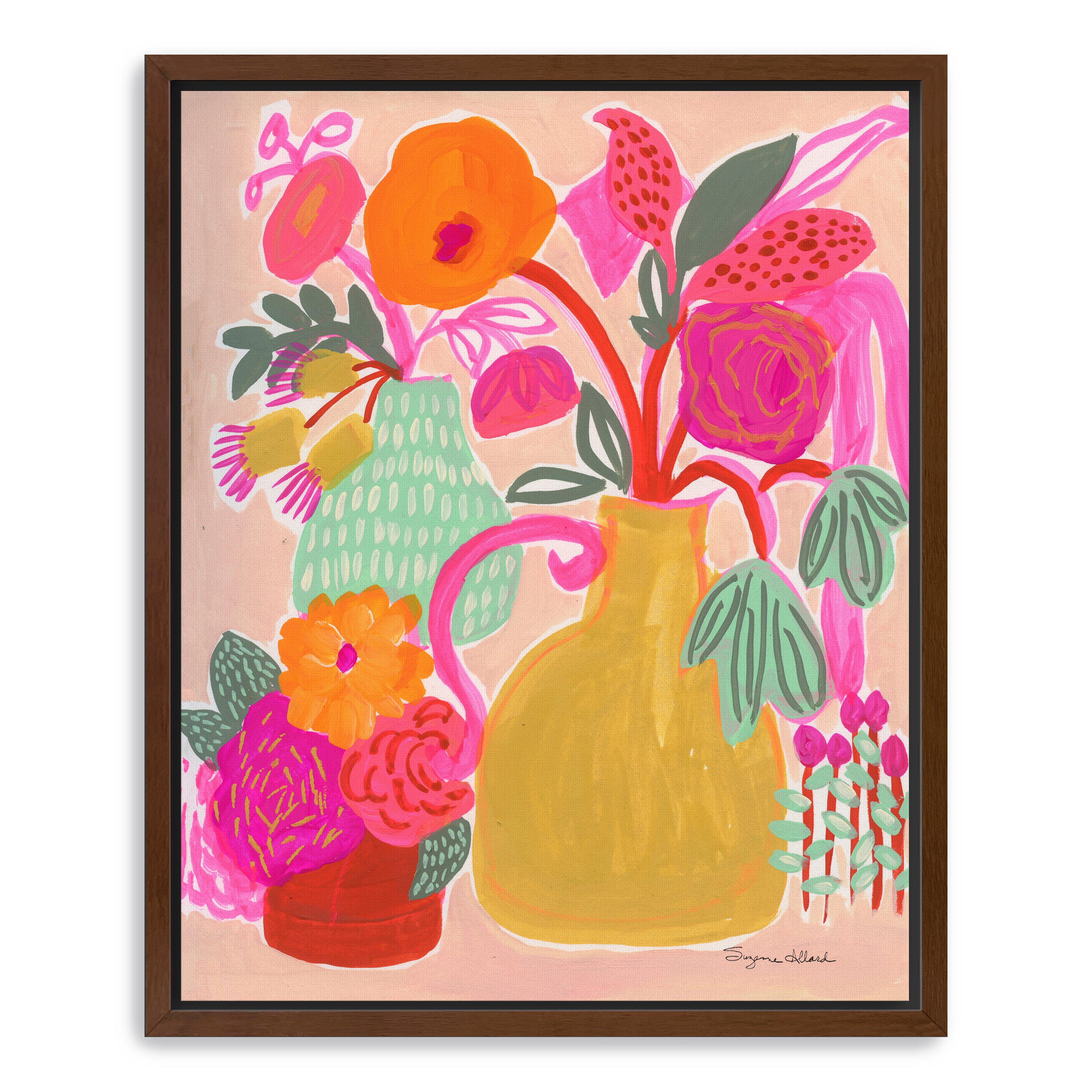 Triple Pot Fun Canvas Giclee