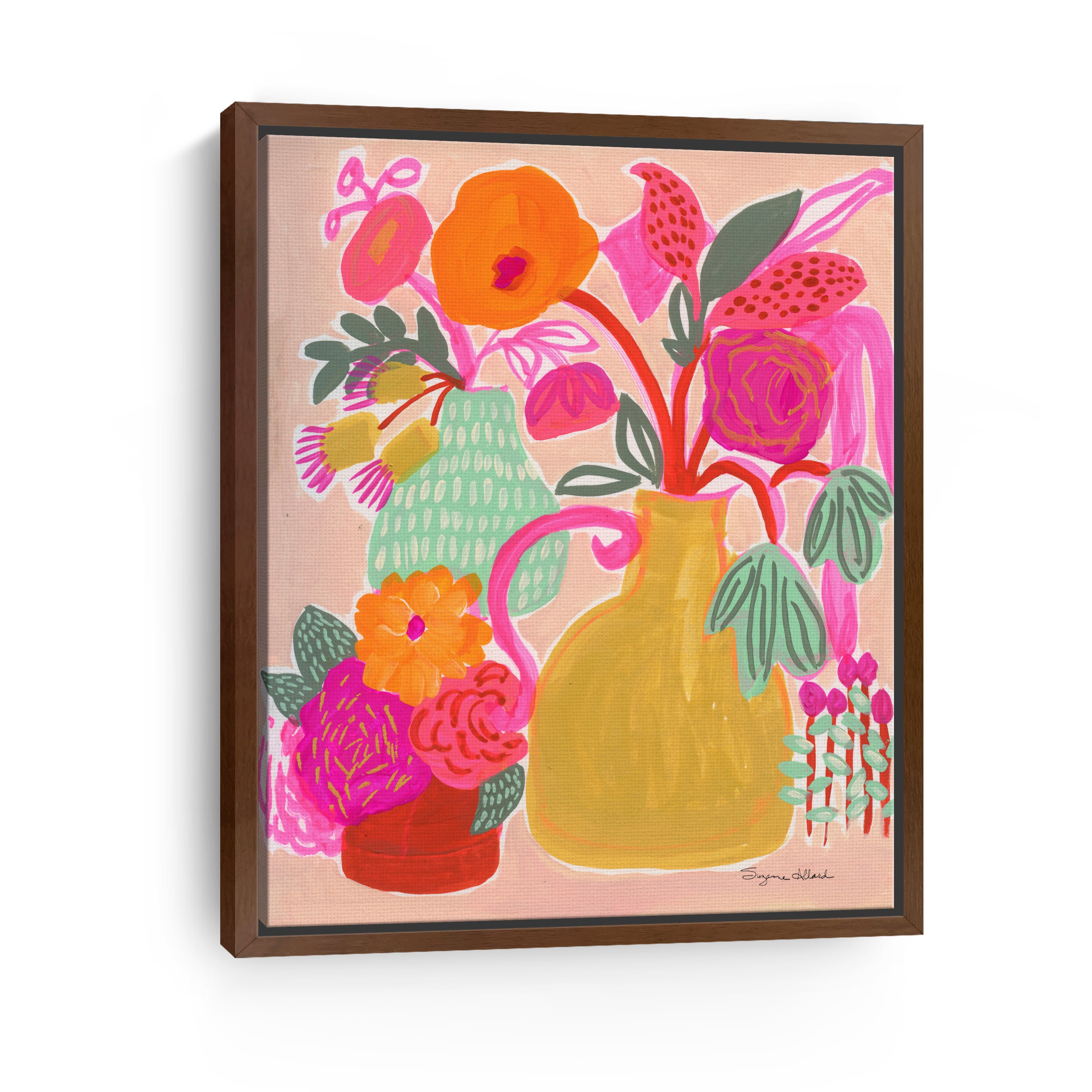 Triple Pot Fun Canvas Giclee