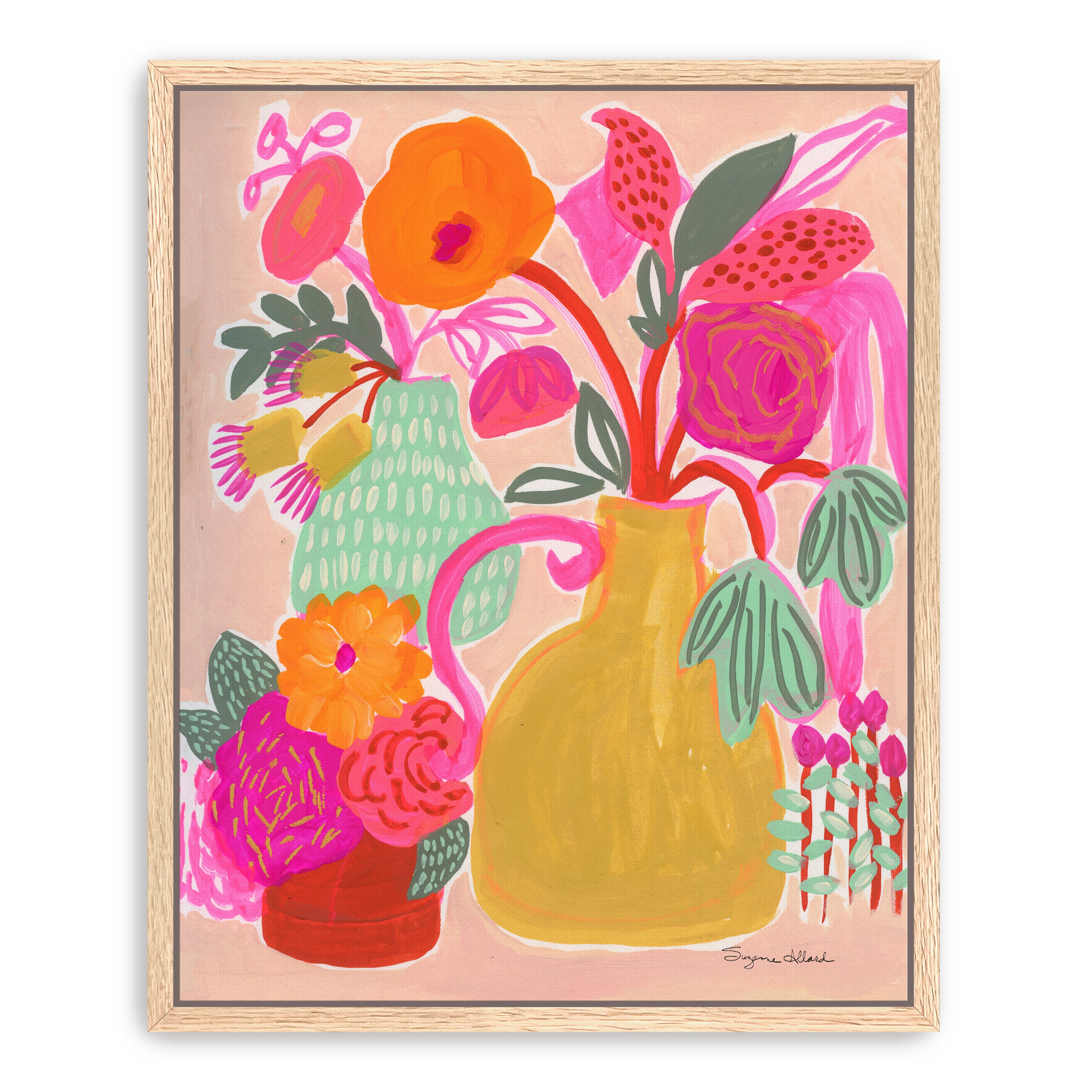 Triple Pot Fun Canvas Giclee