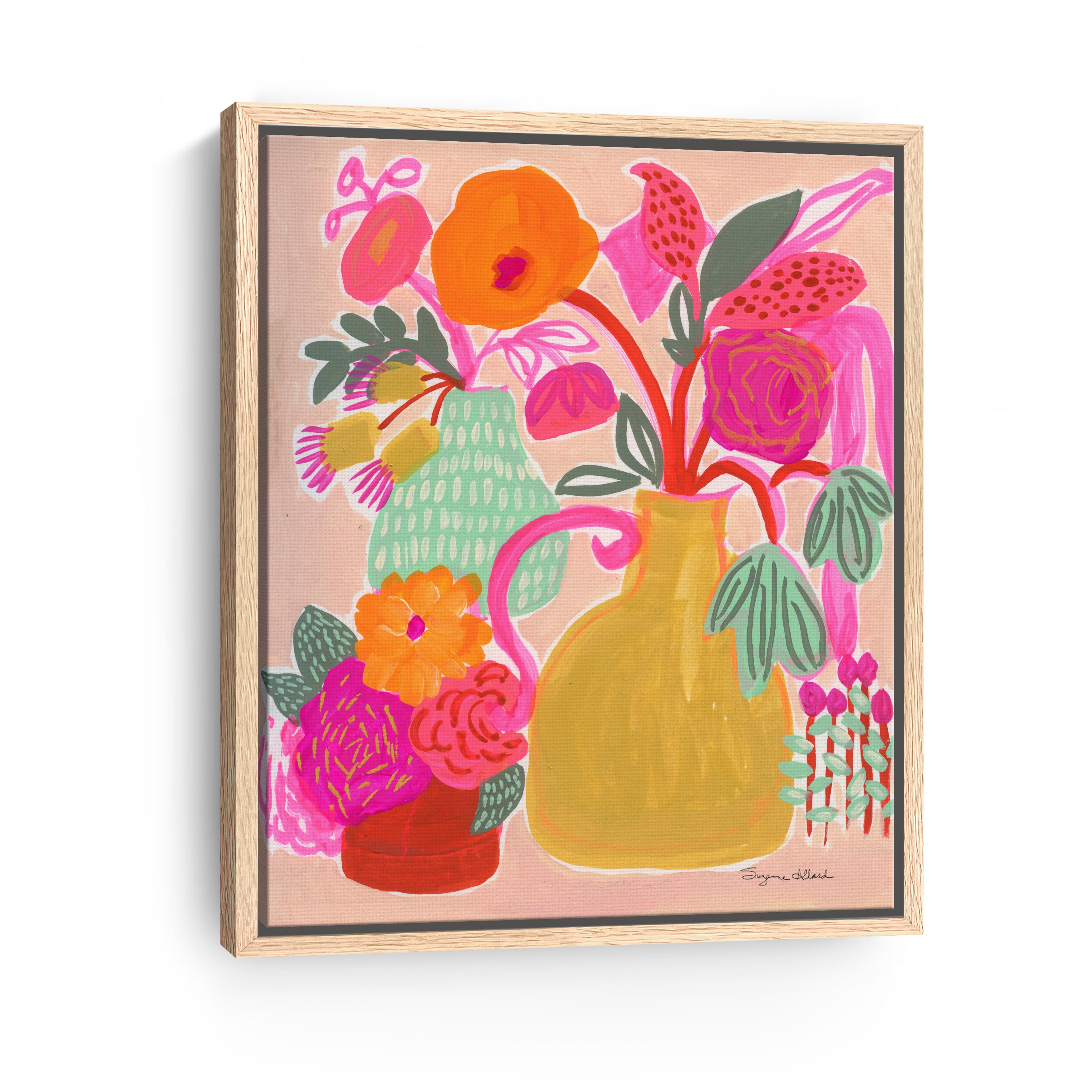 Triple Pot Fun Canvas Giclee