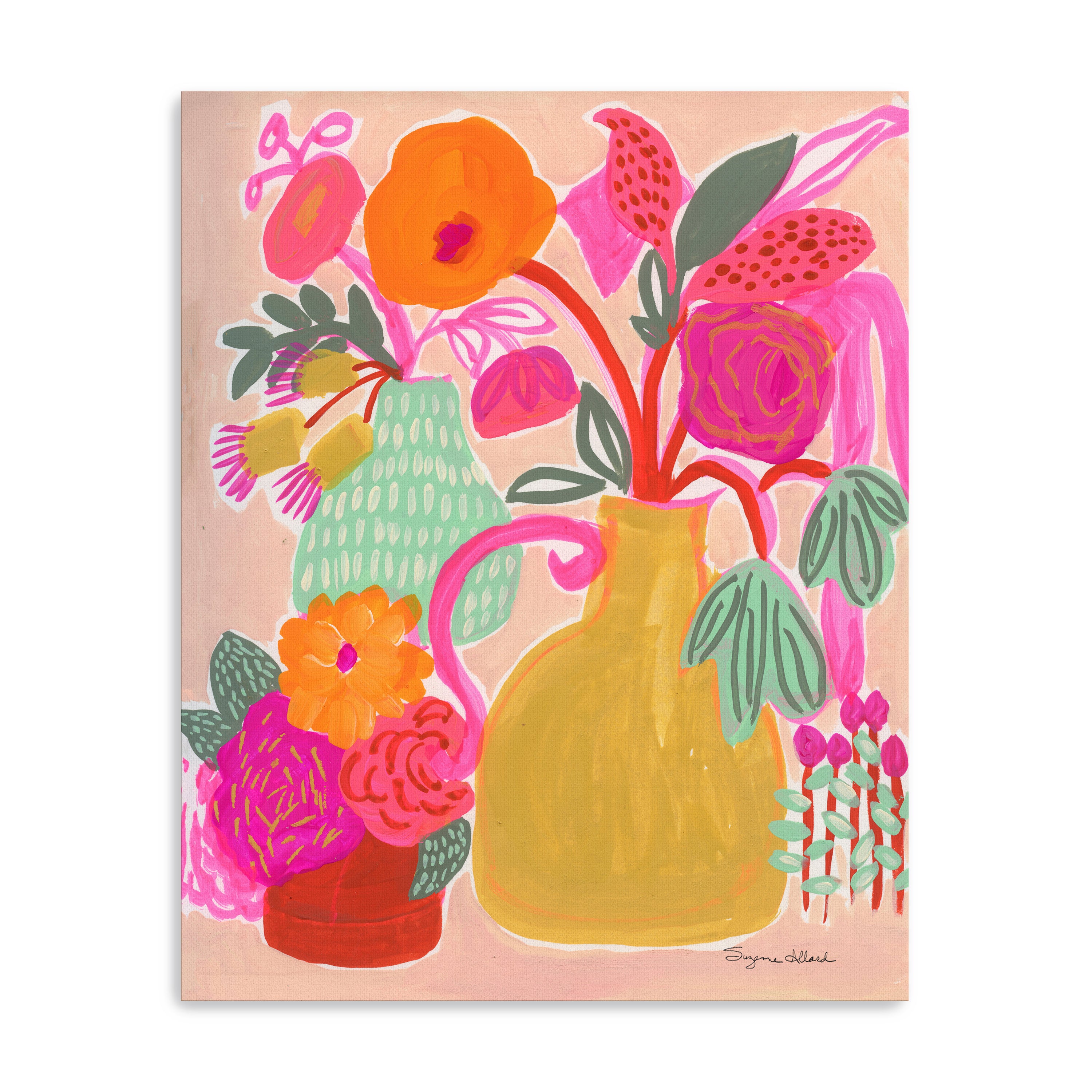 Triple Pot Fun Canvas Giclee