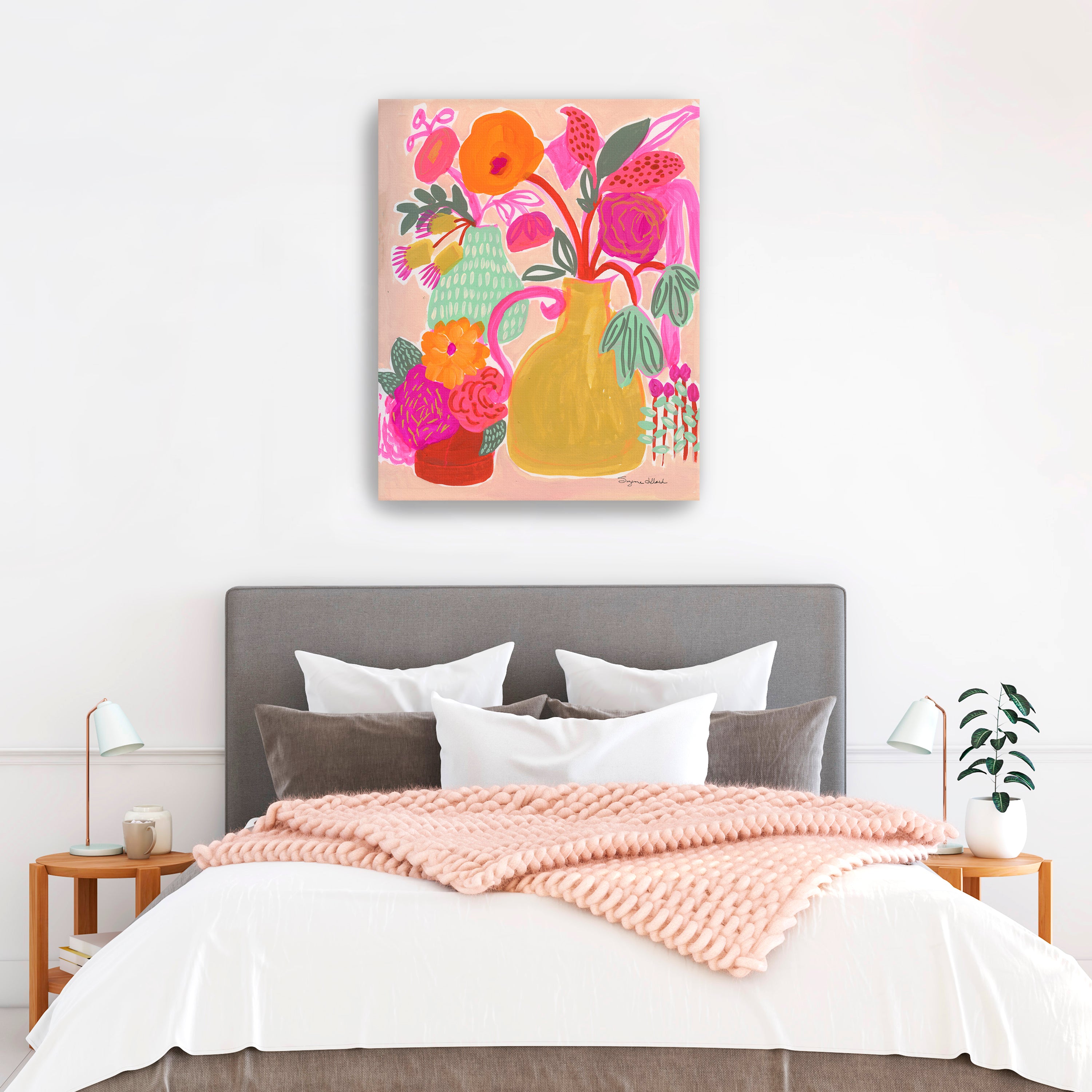 Triple Pot Fun Canvas Giclee