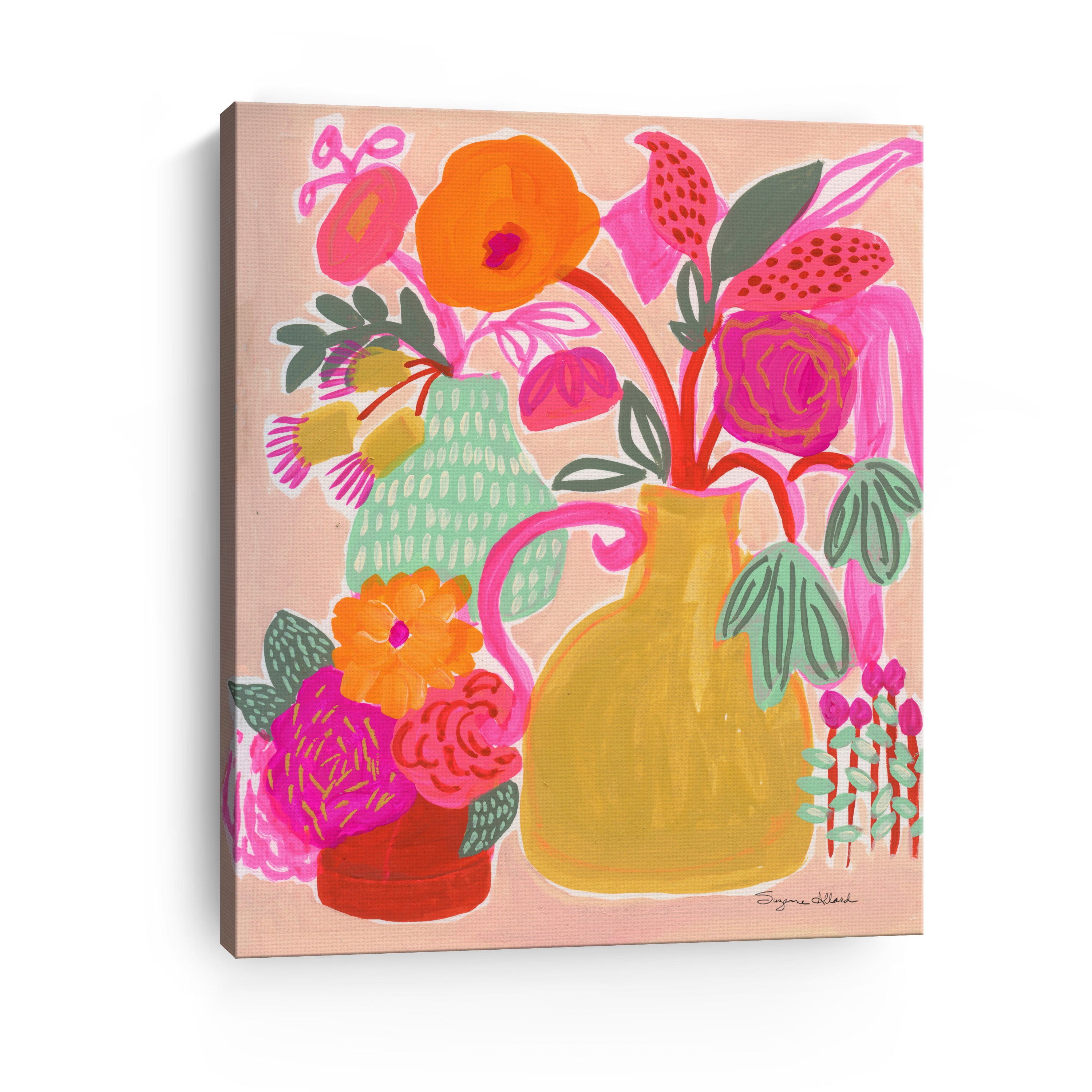 Triple Pot Fun Canvas Giclee