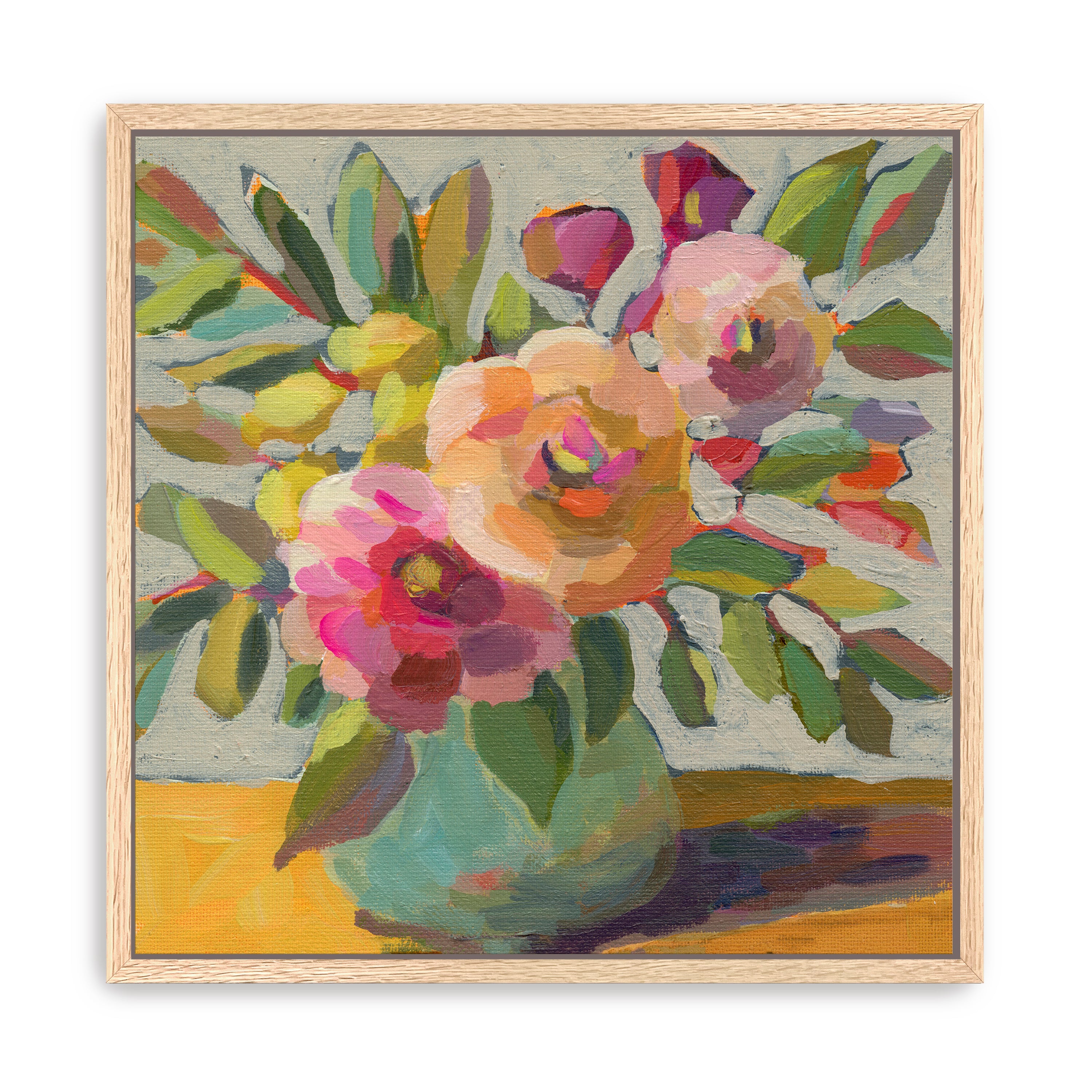 Golden Hour Bouquet Canvas Giclee