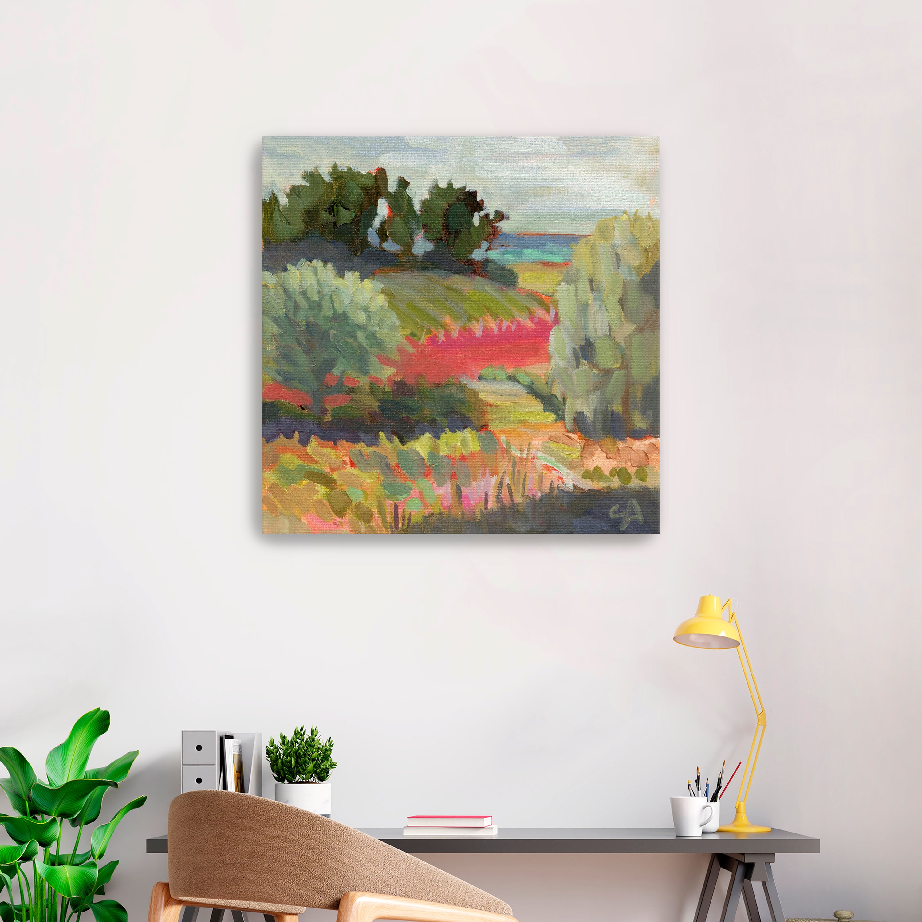 Winery Oil Painting Canvas Giclee