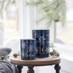 Frosted-Votive-Candle-Holder-with-Snowflake-Design,-Set-of-2-Decor