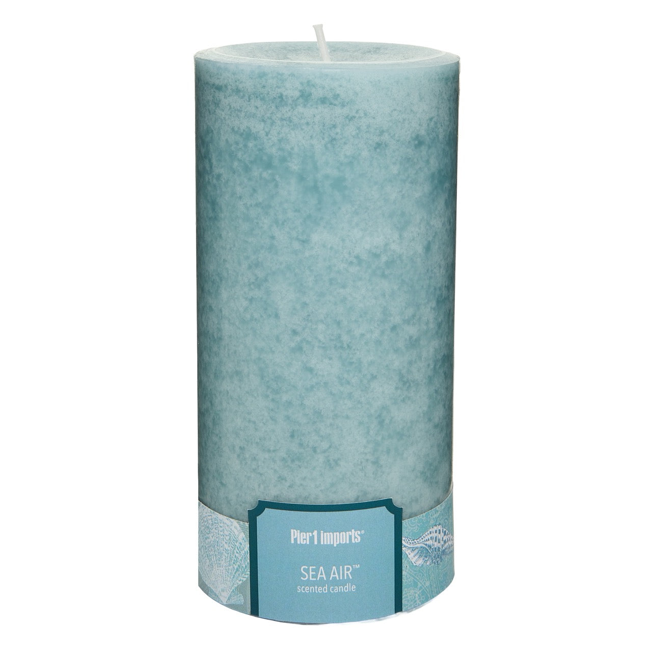 Pier 1 Sea Air 3x6 Mottled Pillar Candle