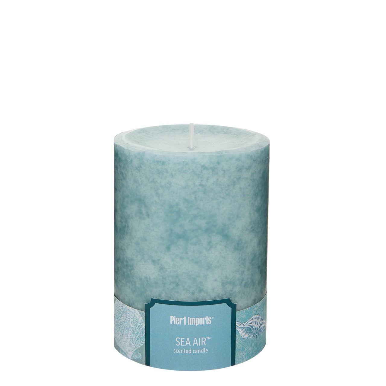Pier 1 Sea Air 3x4 Mottled Pillar Candle