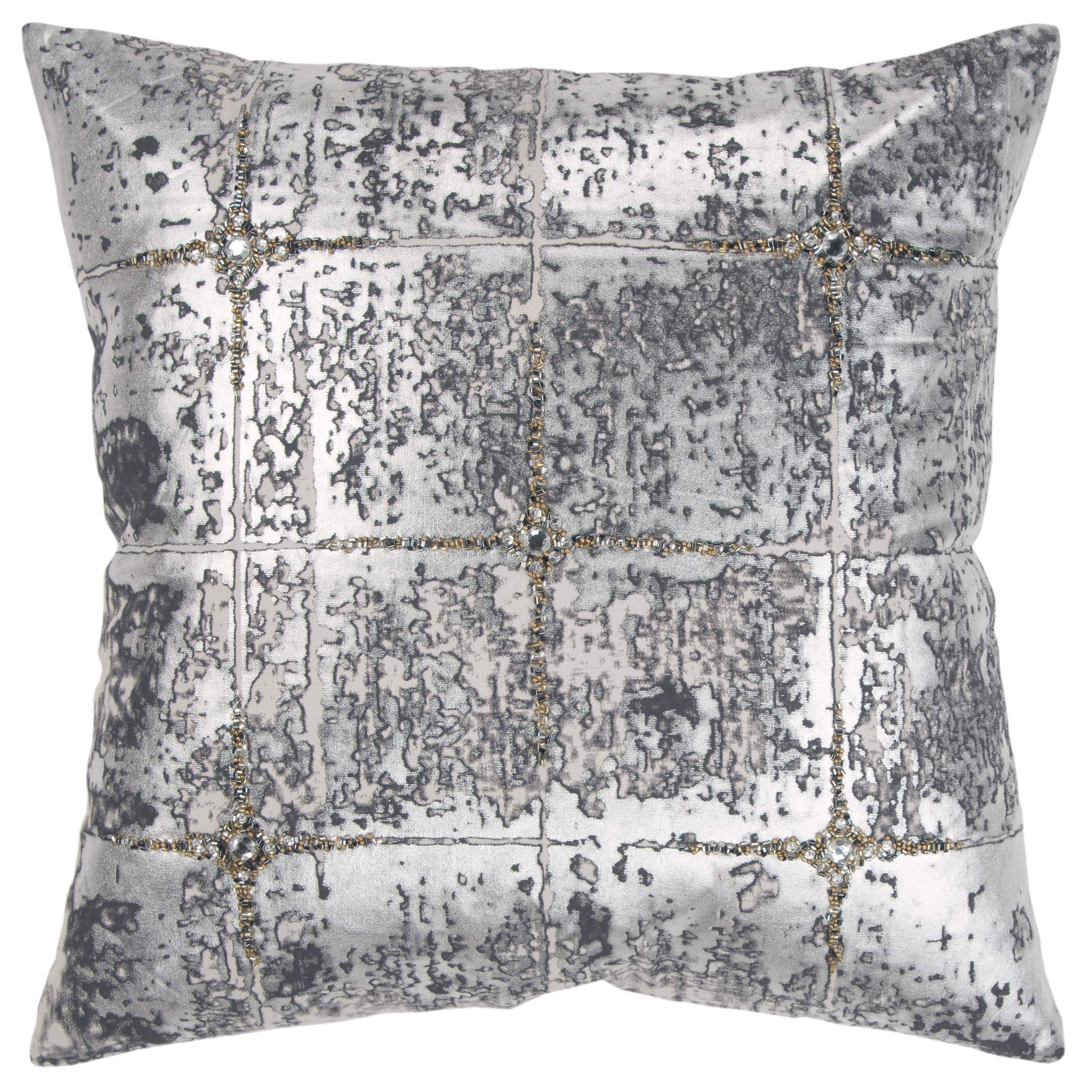 Marlowe Beaded Grid Pillow
