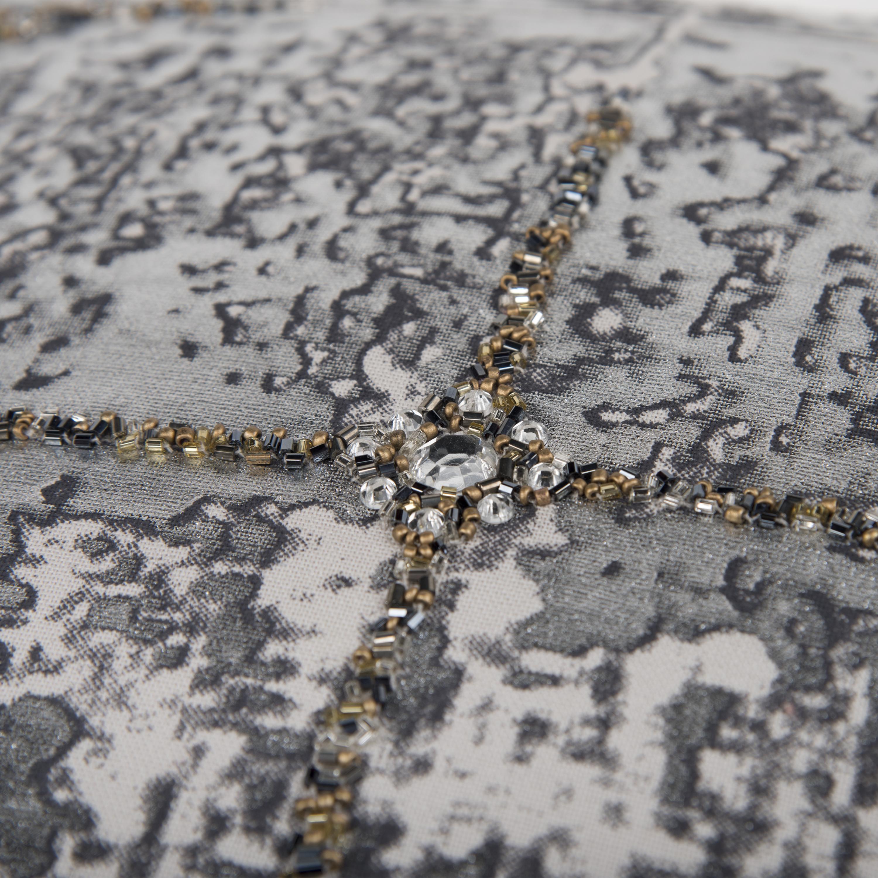 Marlowe Beaded Grid Pillow