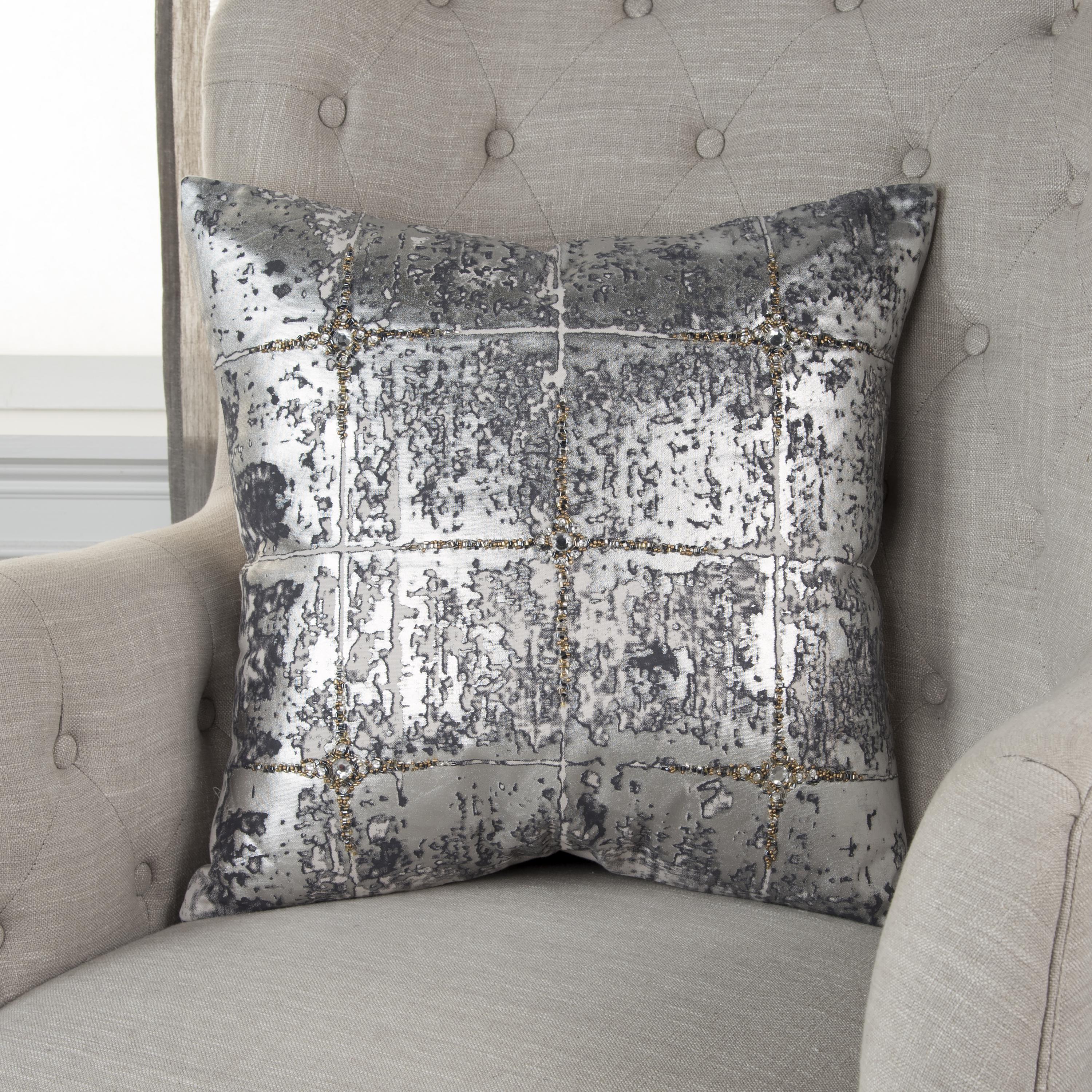 Marlowe Beaded Grid Pillow
