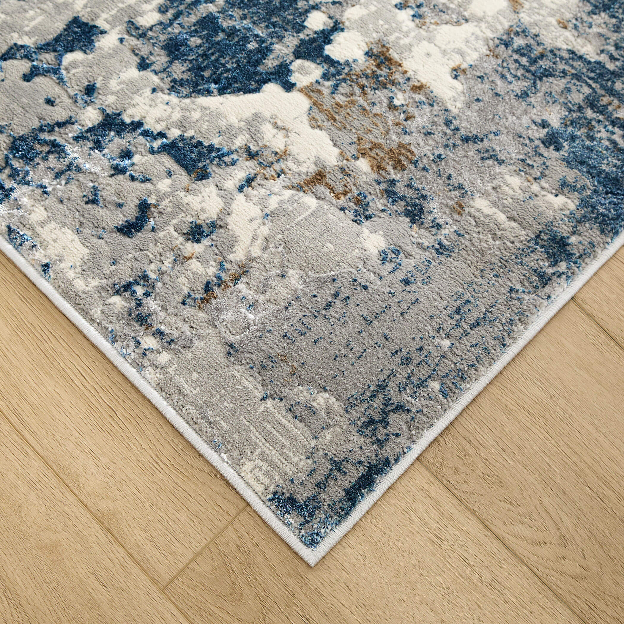 Darica Abstract Cosmo Blue Rug