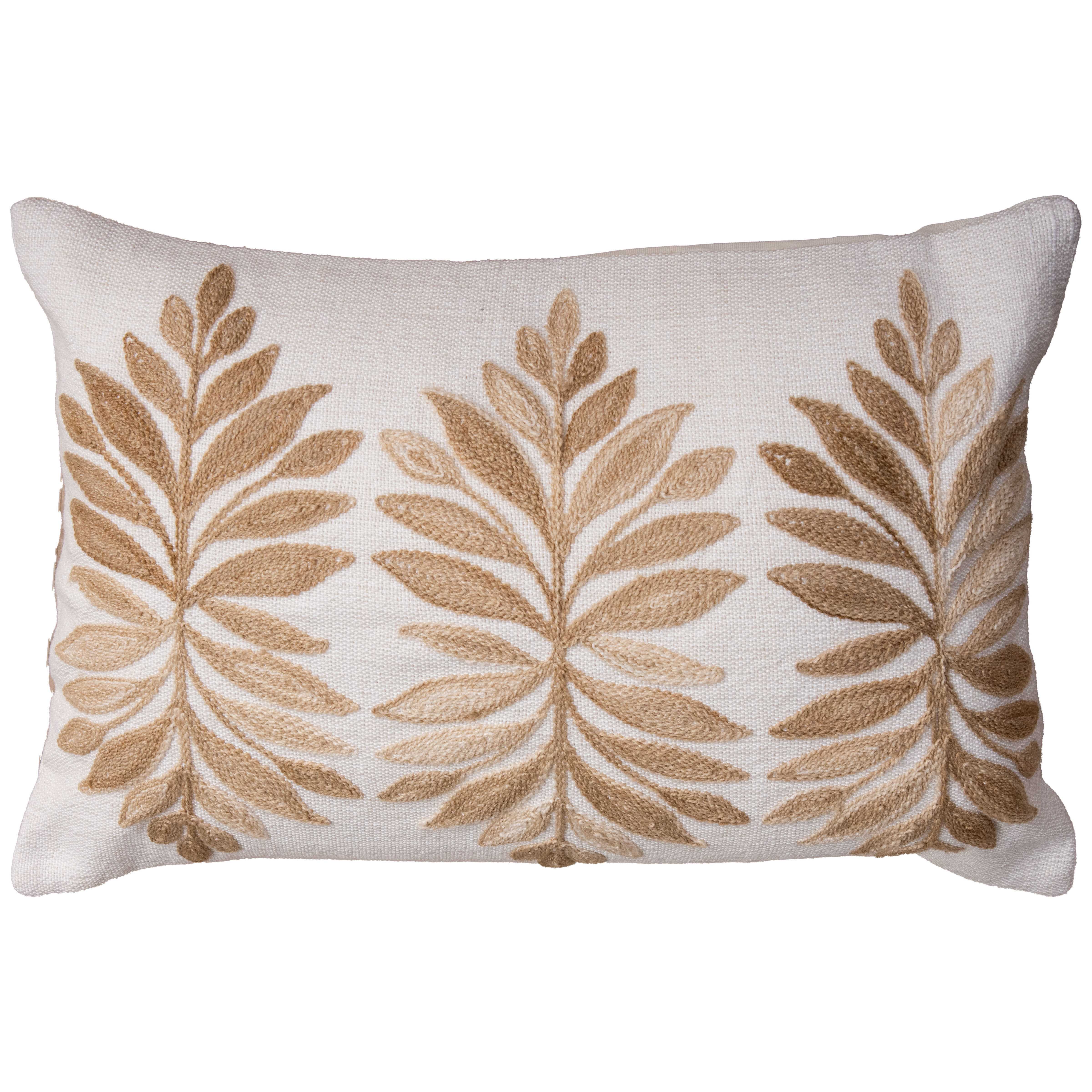 Indoor/Outdoor Farmhouse Botanical Decorative Throw Pillow
