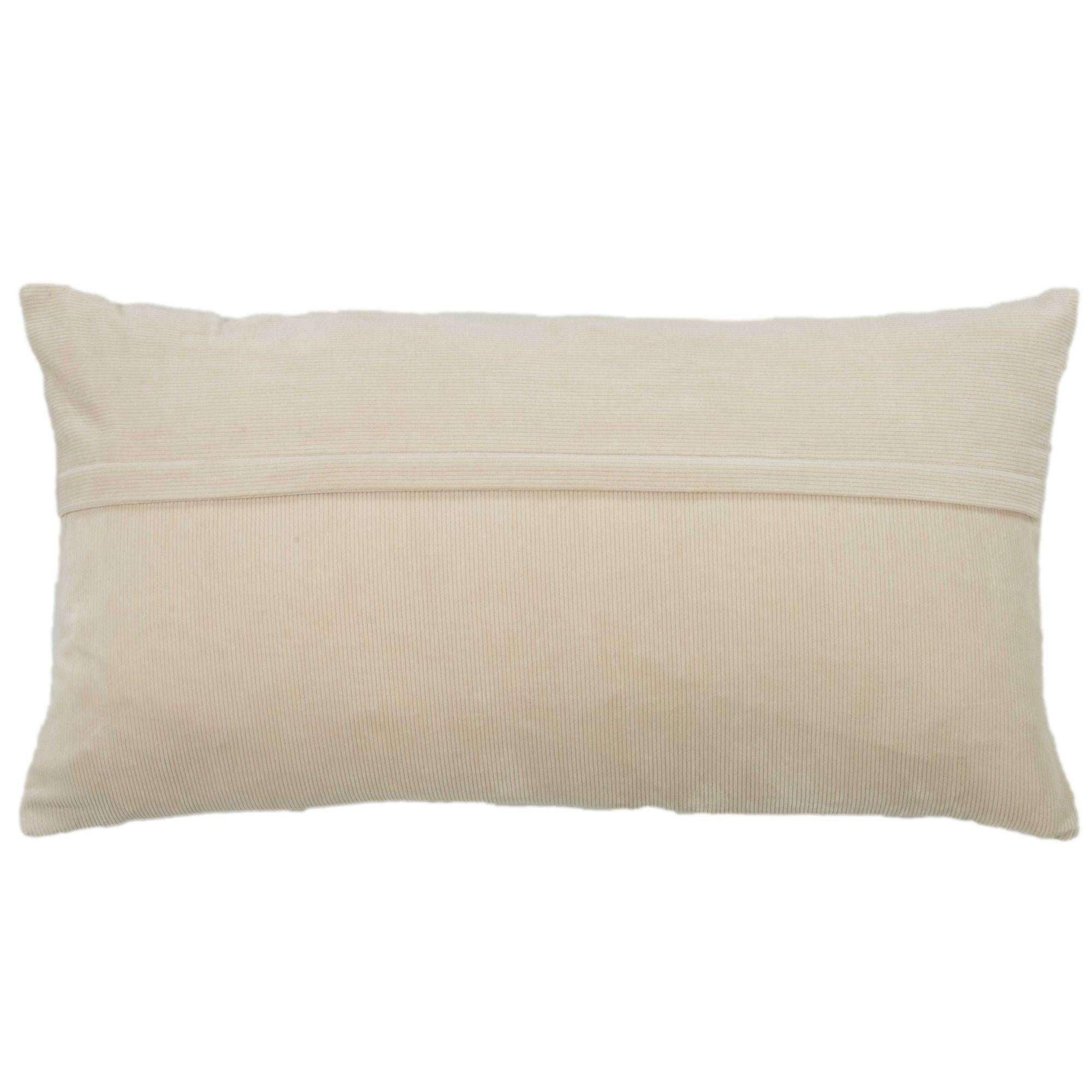 Woven 100% Cotton Solid Decorative Throw Pillow
