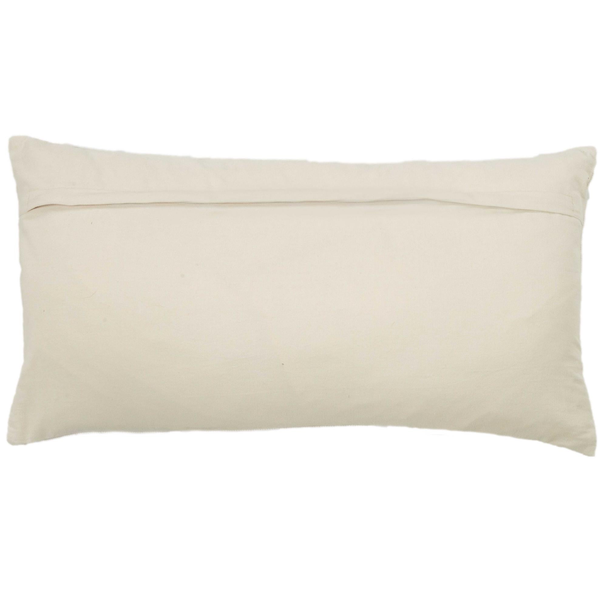 Woven 100% Cotton Solid Decorative Throw Pillow